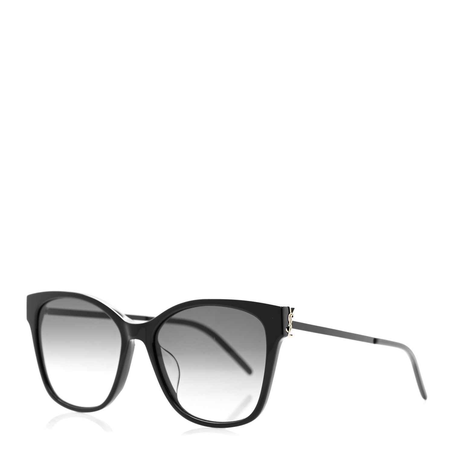 Acetate Rectangular SLM48SK Sunglasses Black