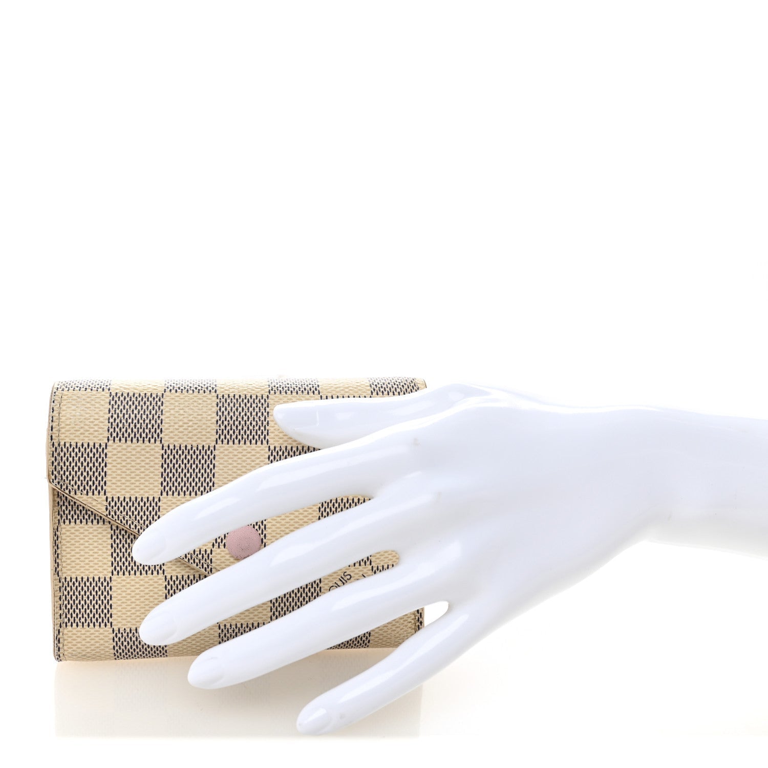 Damier Azur Victorine Wallet Rose Ballerine