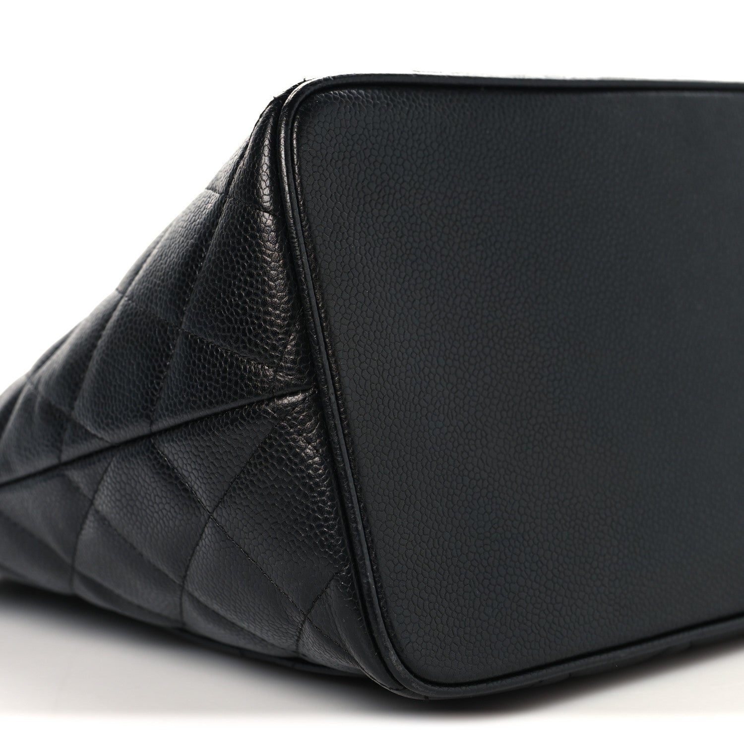 Caviar Quilted Medallion Tote Black
