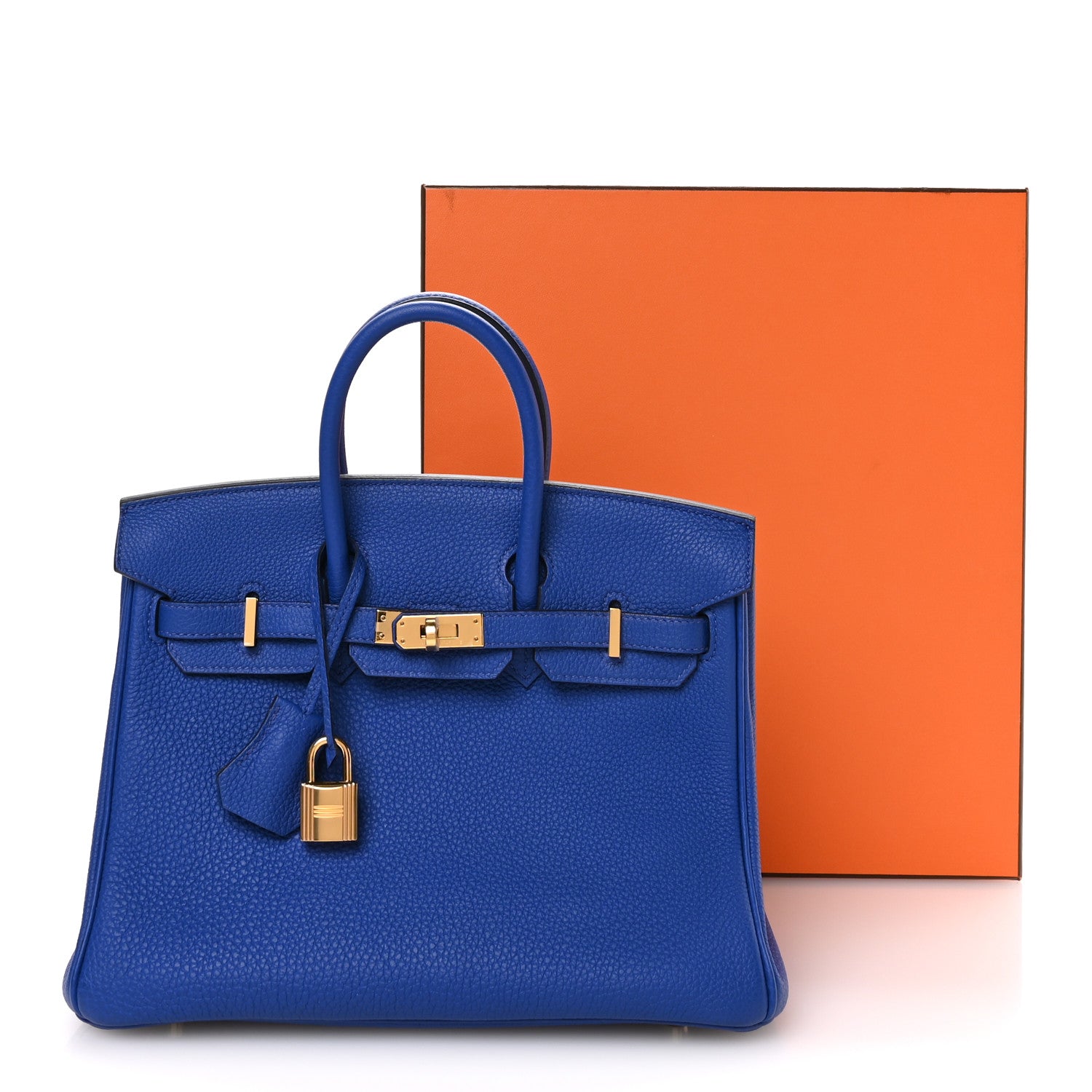 Togo Birkin 25 Bleu Electrique