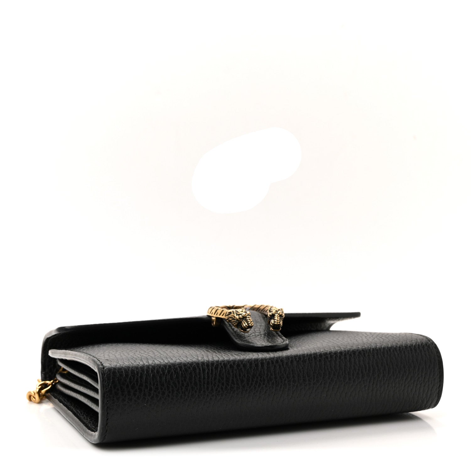 Calfskin Garden Dionysus Chain Wallet Black