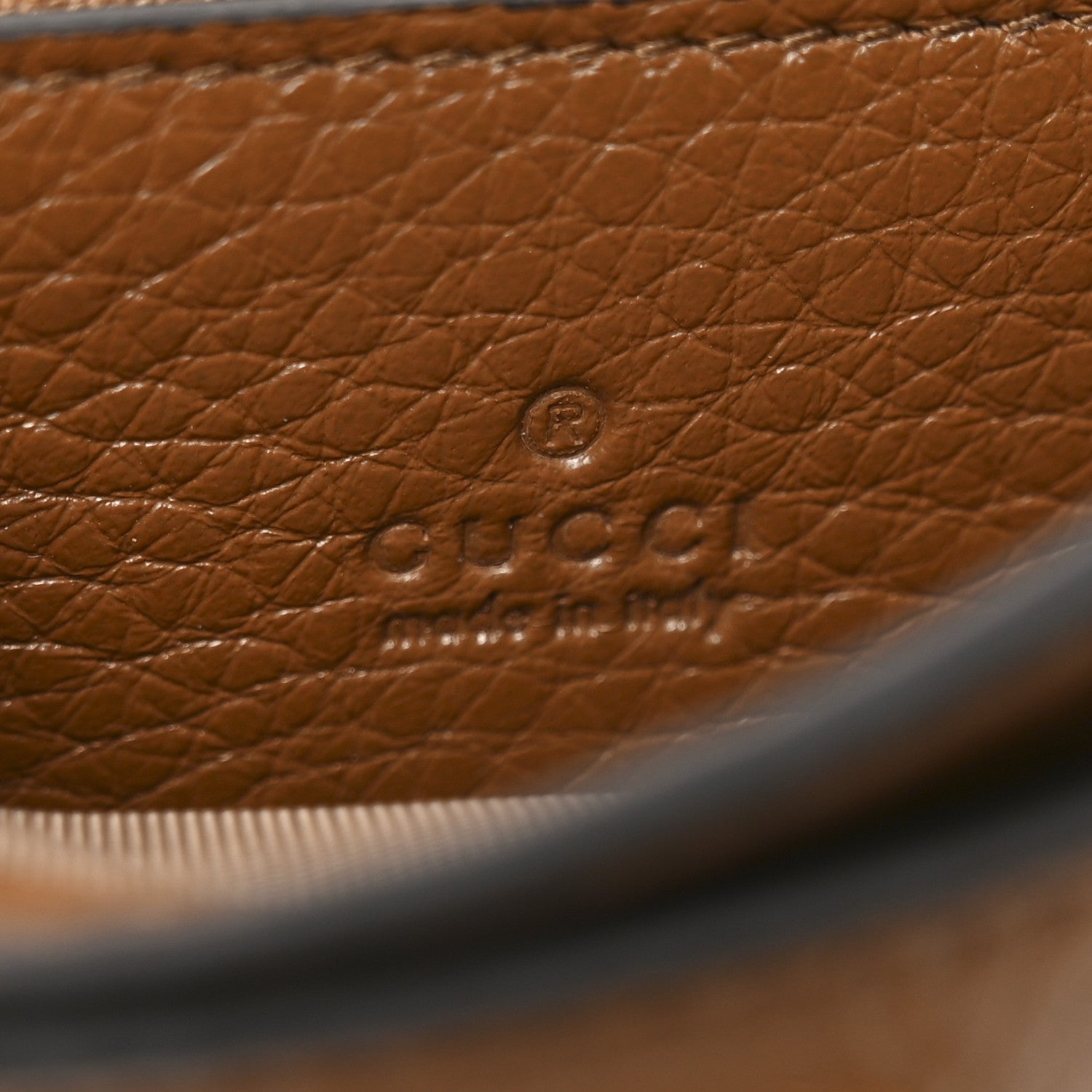 Grainy Calfskin Softbit Card Case Wallet Brown