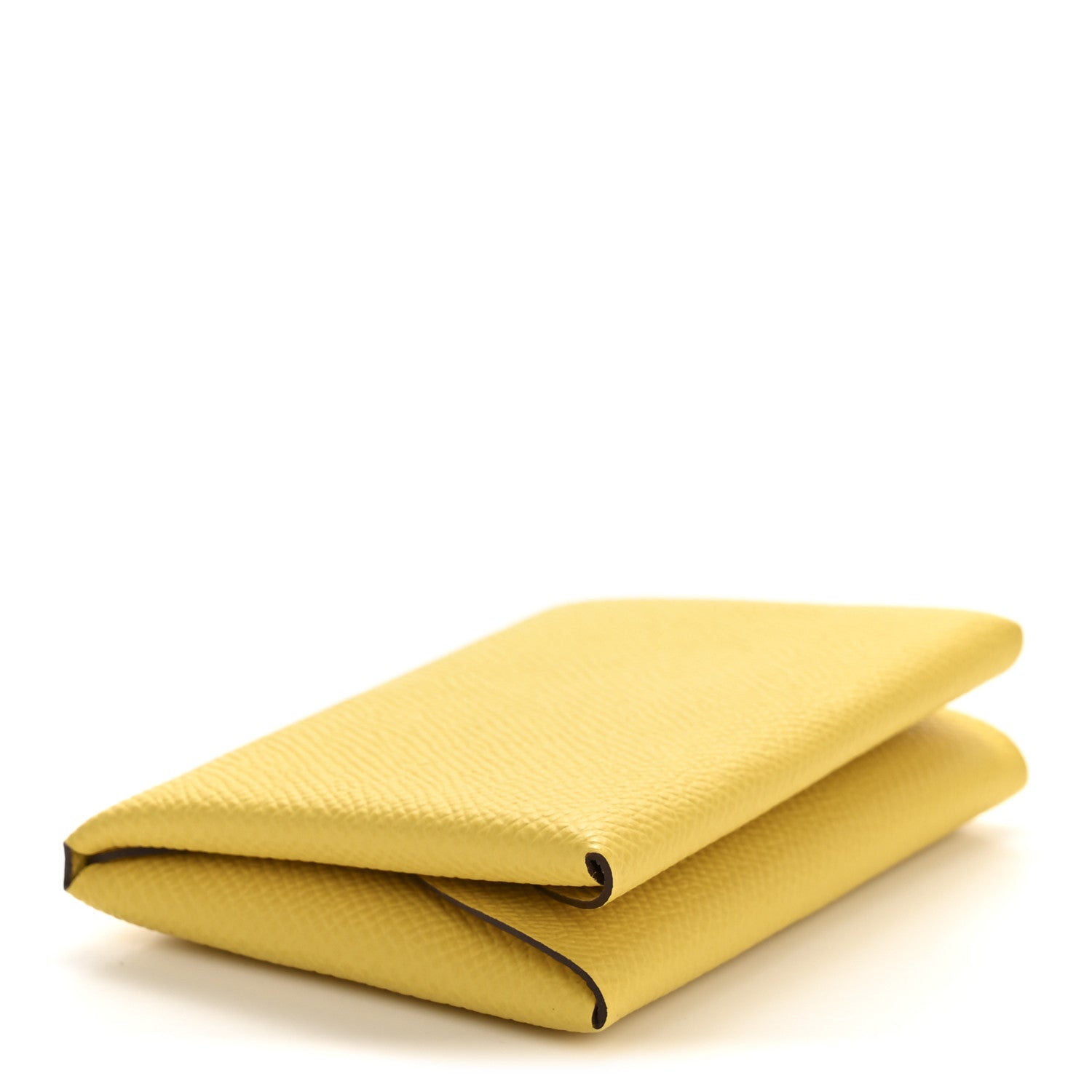 Epsom Calvi Duo Card Case Jaune De Naples