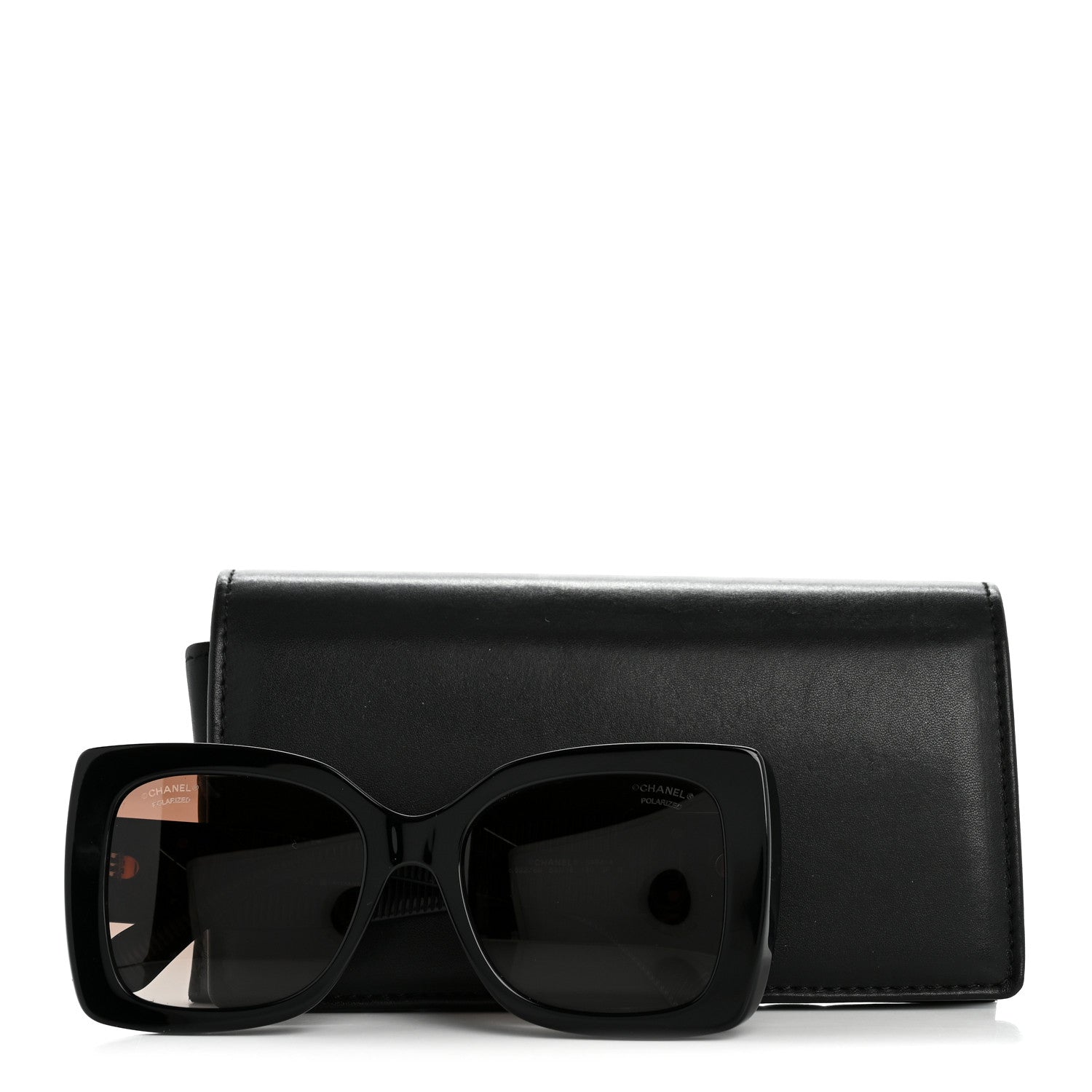 Square Polarized CC Sunglasses 5494-A Black