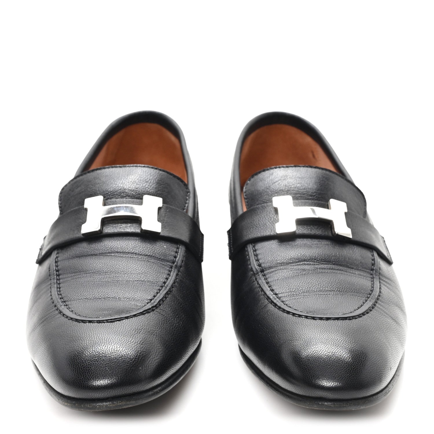 Goatskin Womens Paris Loafers 40 Black