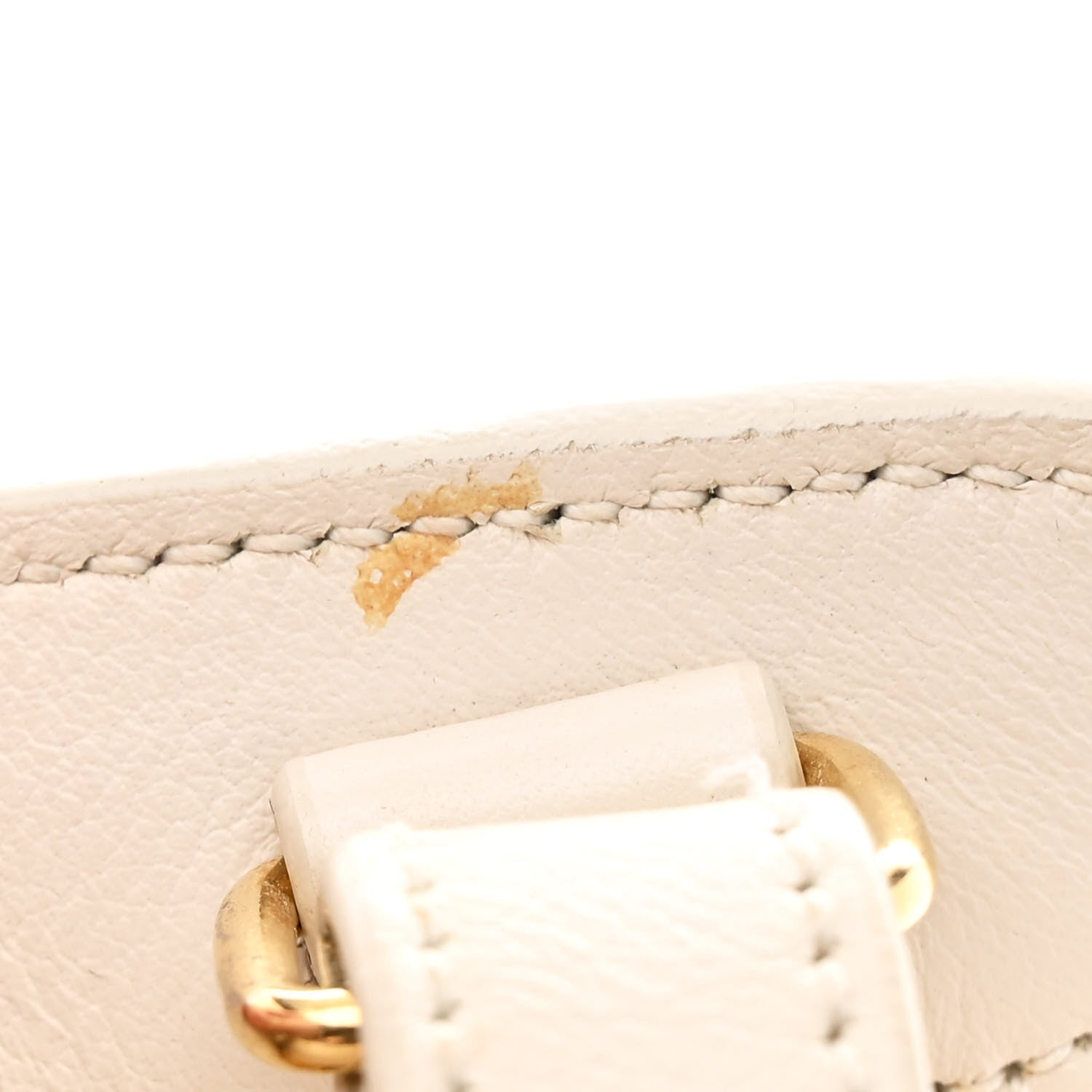Calfskin Baby Monogram Cabas Dove White