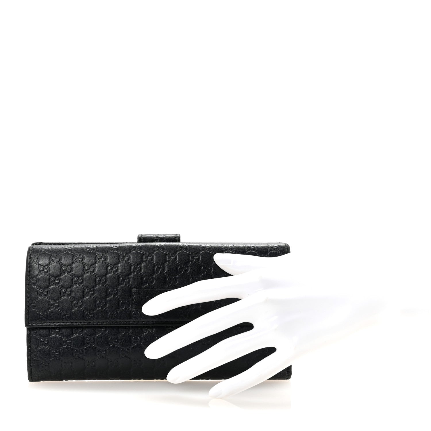 Microguccissima Continental Flap Wallet Navy