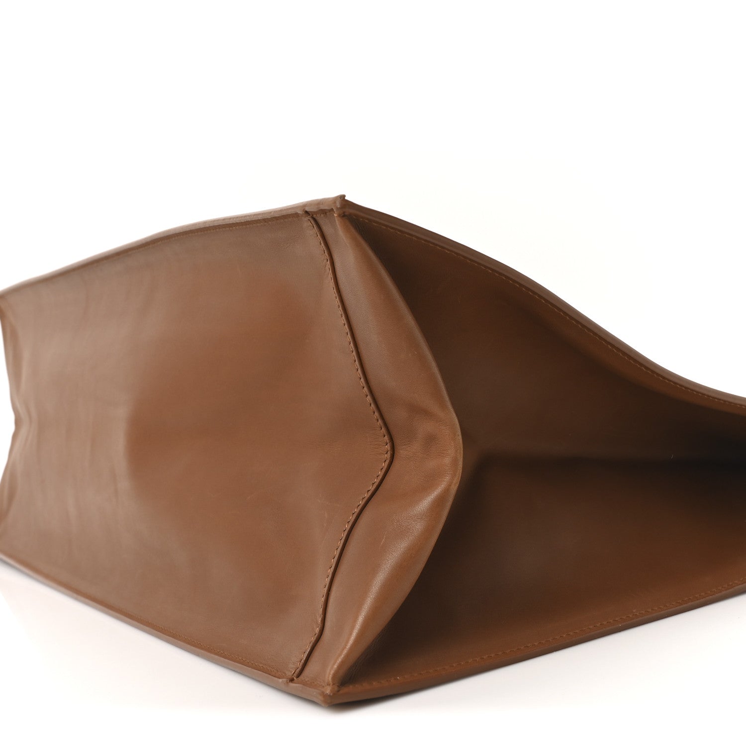 Raffia Linen Calfskin Rive Gauche Tote Naturale Brown