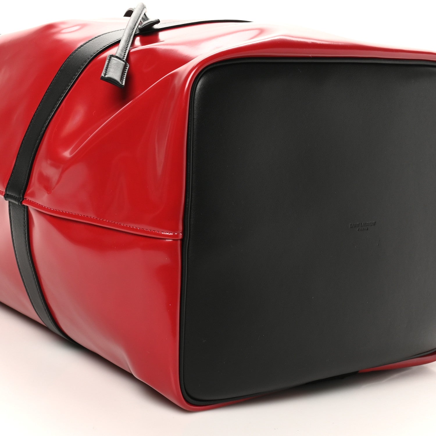 PVC Calfskin Rive Gauche Sling Bag Wax Red