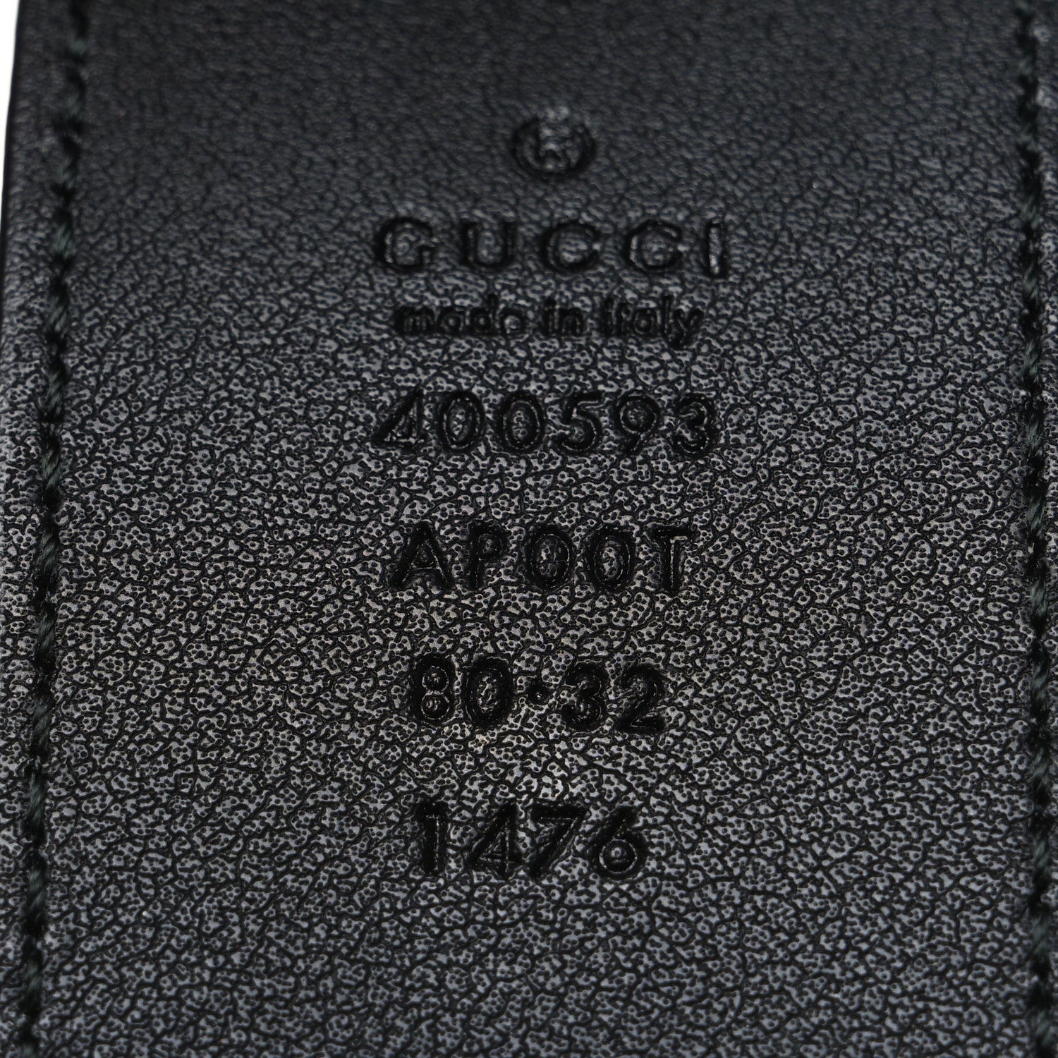 Calfskin Double G 40mm Belt 80 32 Black