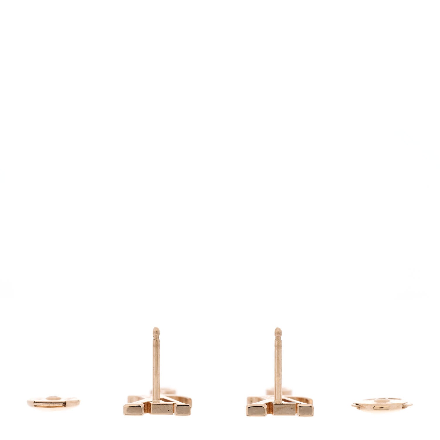 18K Pink Gold Diamond Idylle Blossom LV Stud Earrings