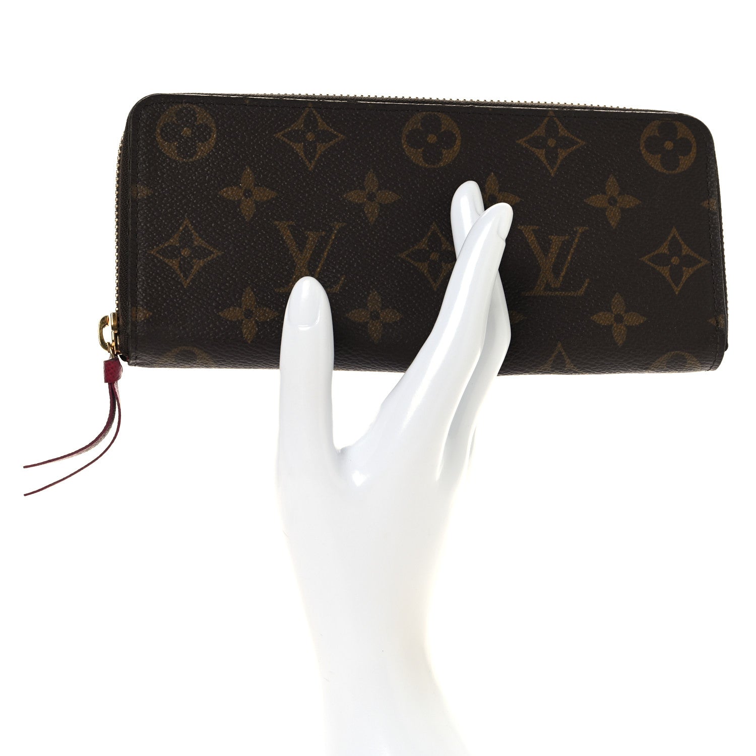 Monogram Clemence Wallet Fuchsia