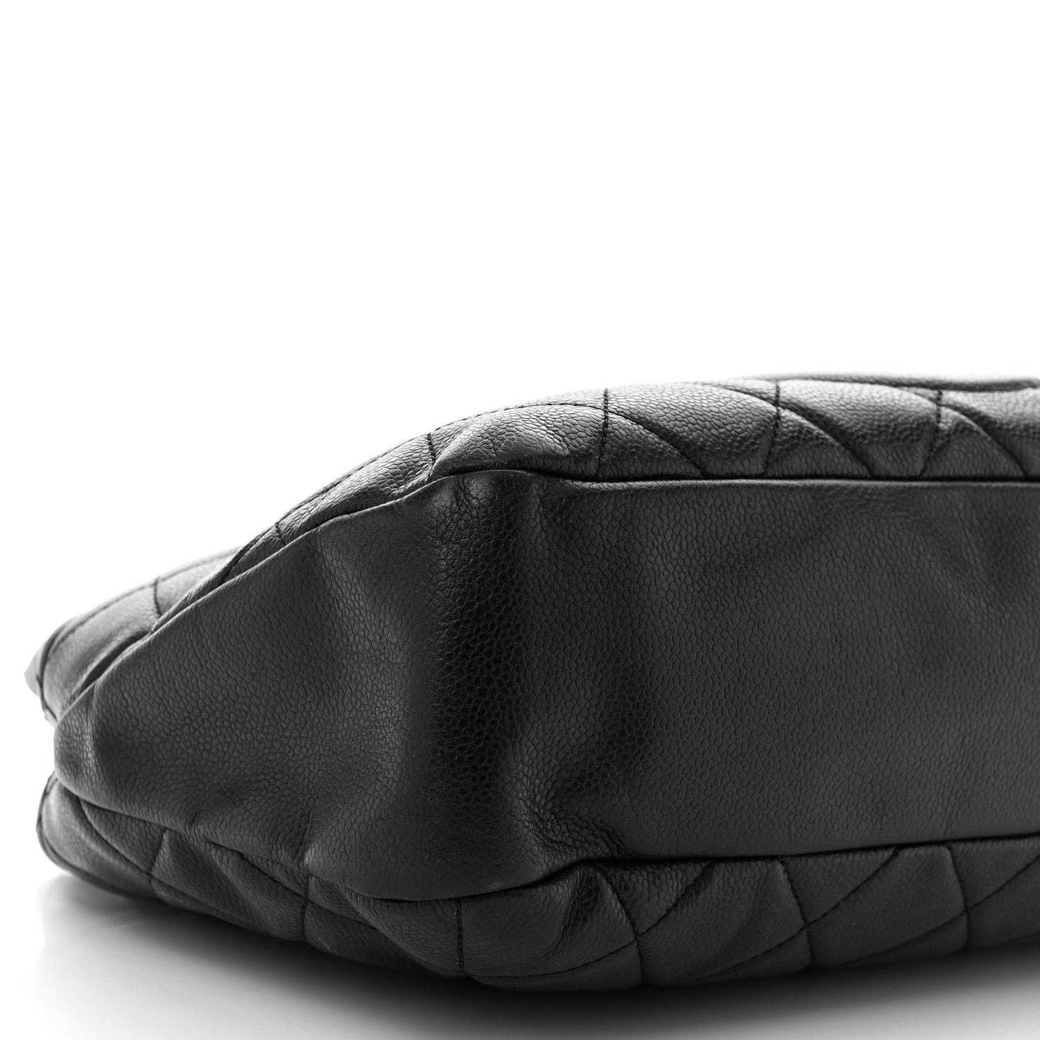Caviar Quilted Timeless CC Soft Tote Black