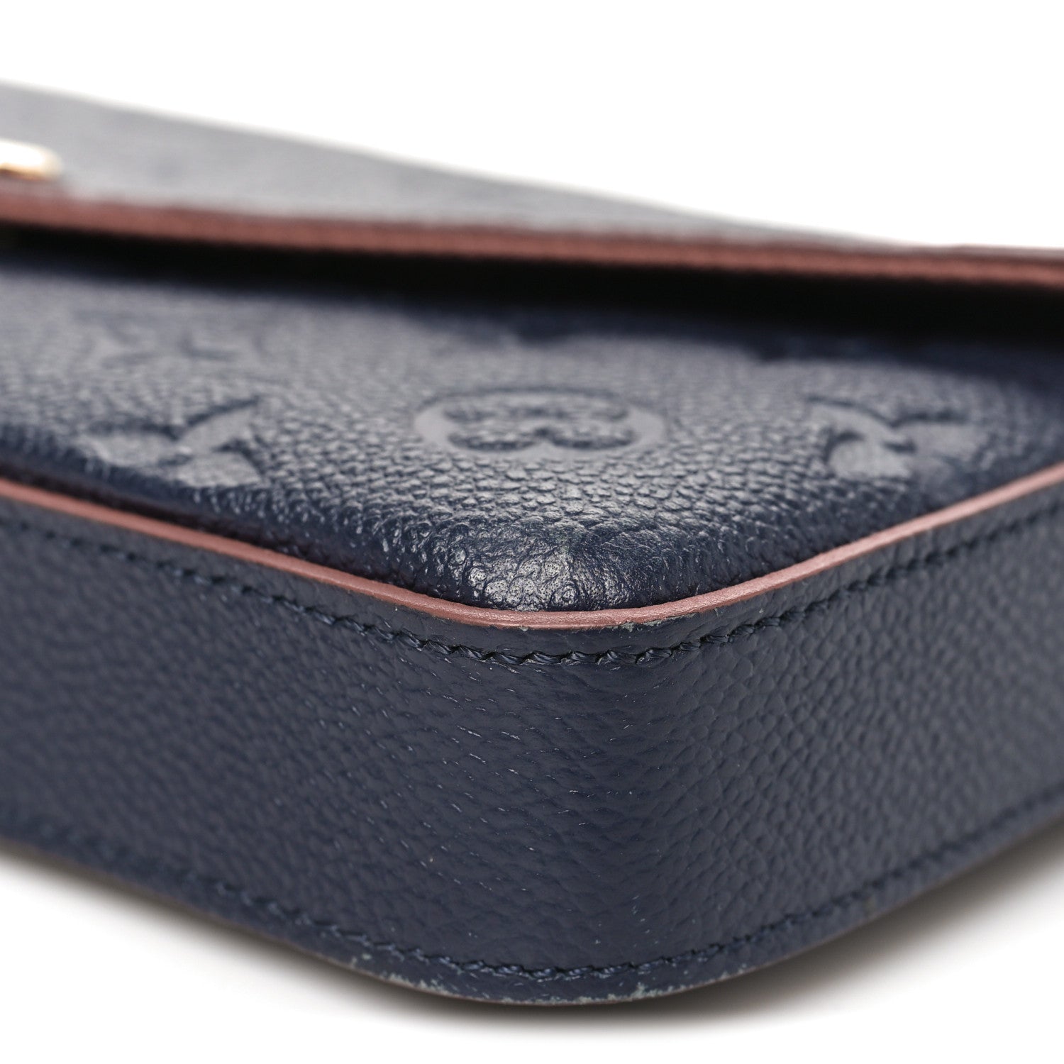 Empreinte Pochette Felicie Chain Wallet Marine Rouge