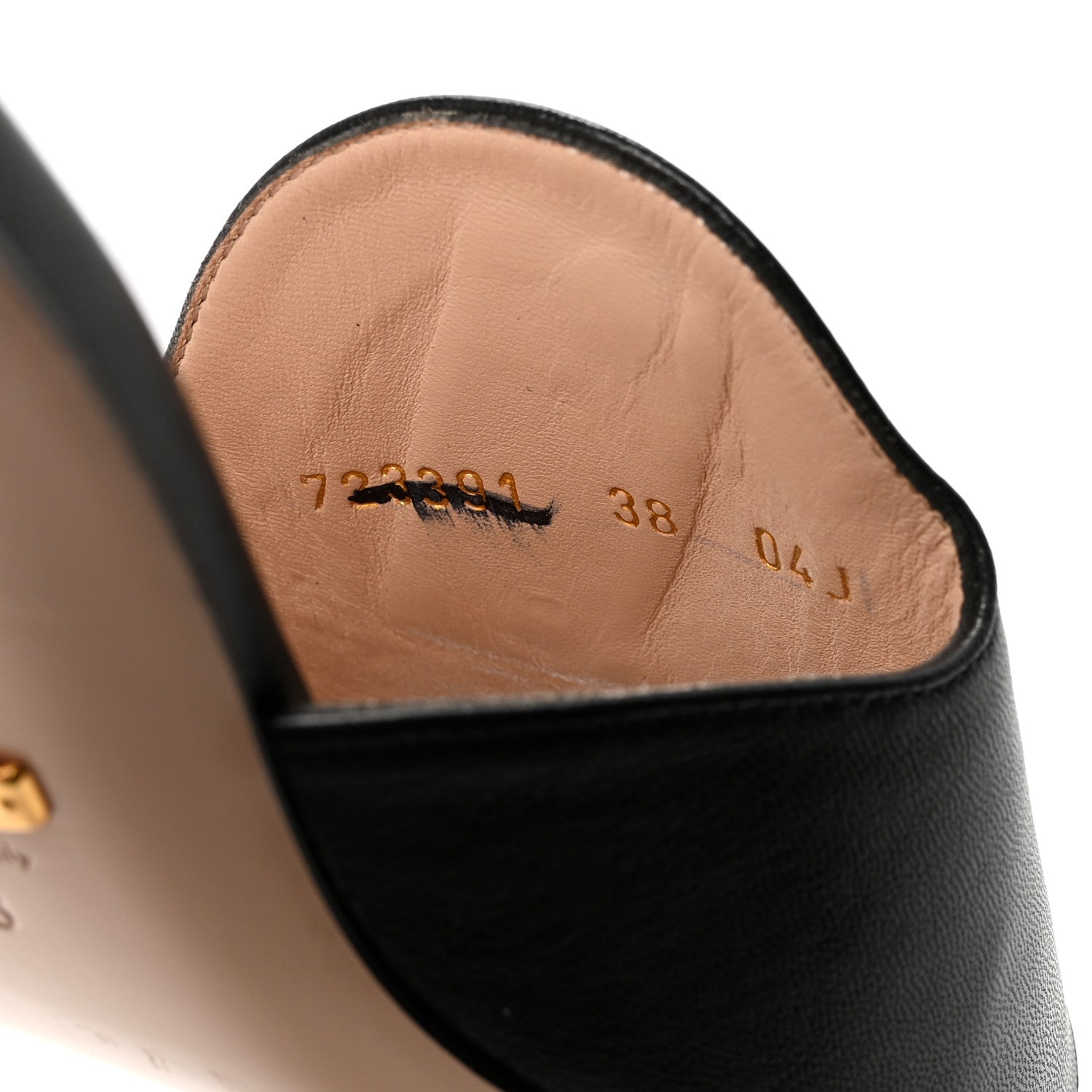 Malaga Kid Blondie 65mm Slide Sandals 38 Black