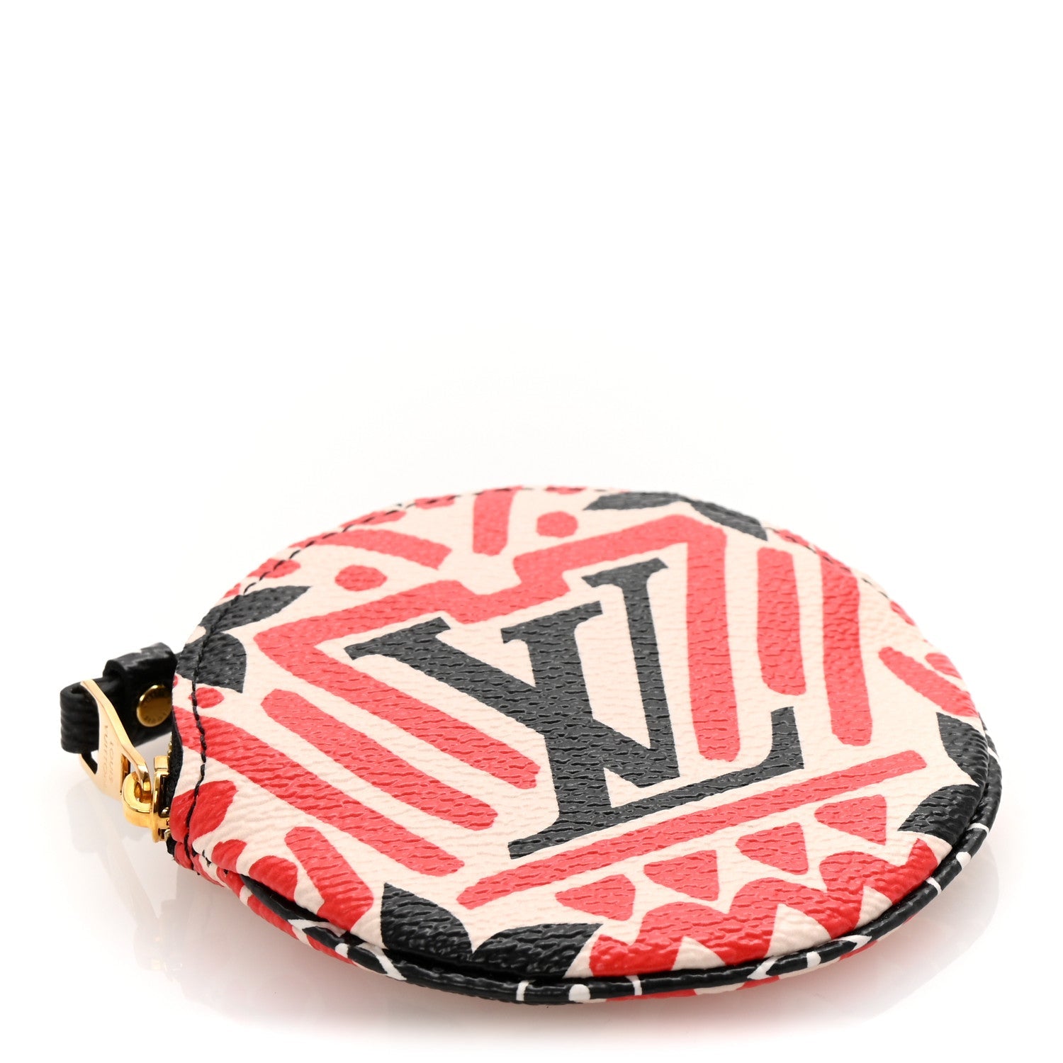 Monogram Giant Crafty Round Coin Purse Creme Rouge