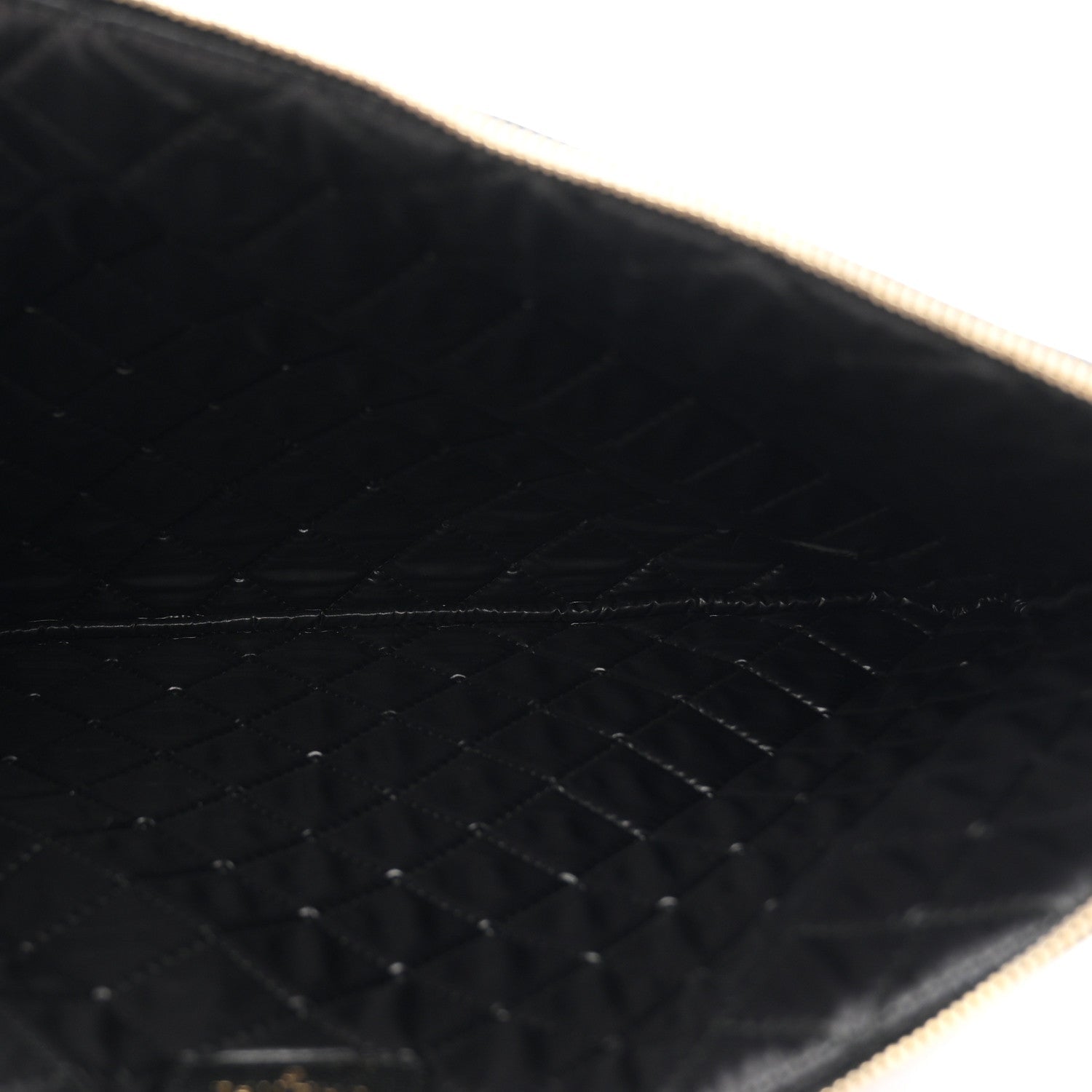 Caviar Quilted Large Boy Cosmetic Case Black