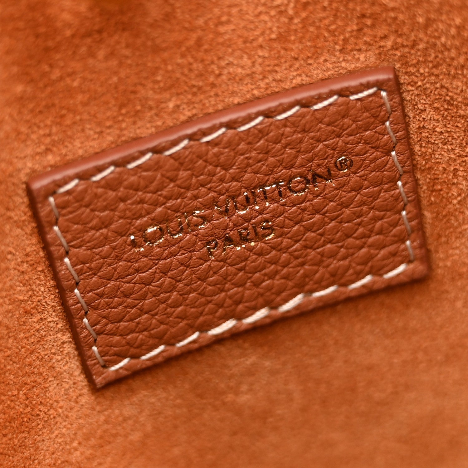 Grained Calfskin Low Key Hobo PM Cognac