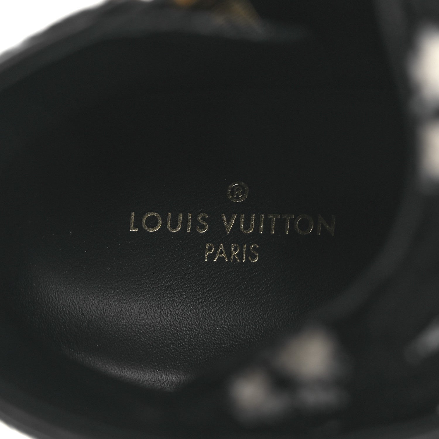 Velvet Monogram Stellar Sneakers 38.5 Black White