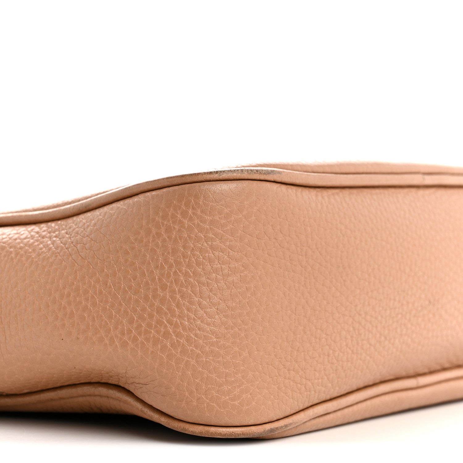 Pebbled Calfskin Small Soho Disco Bag Rose Beige