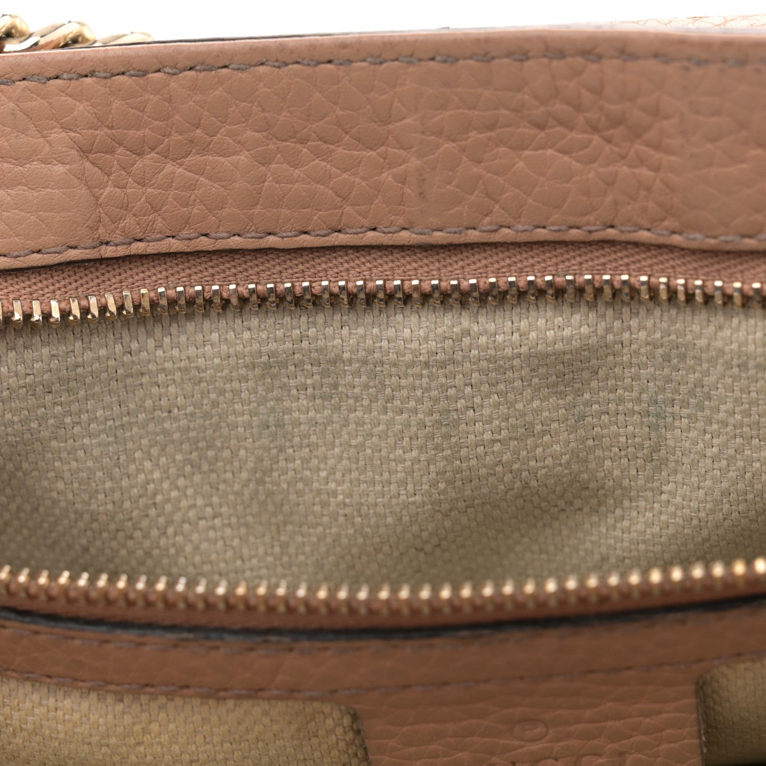 Pebbled Calfskin Medium Soho Flap Crossbody Camelia