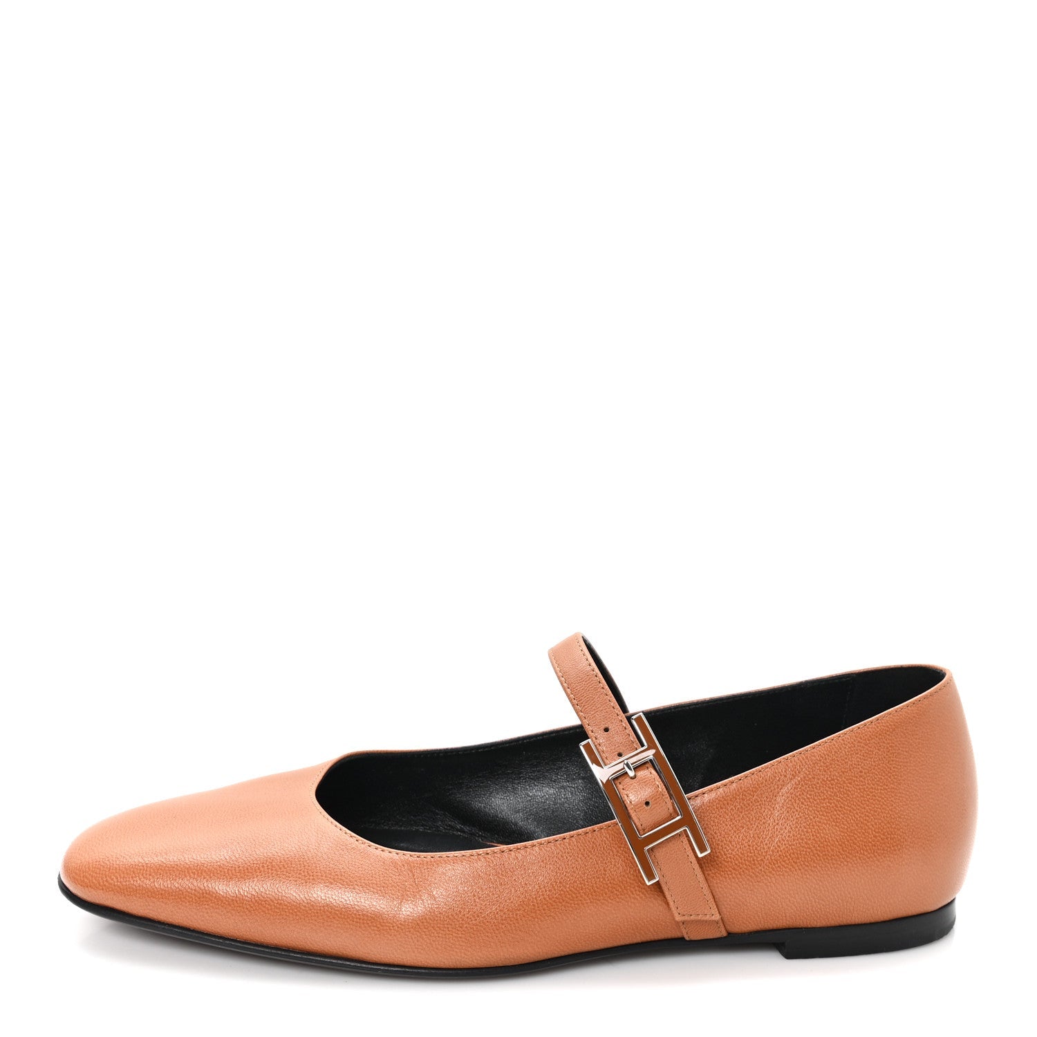 Goatskin Jane Ballet Flats 37 Marron Alezan