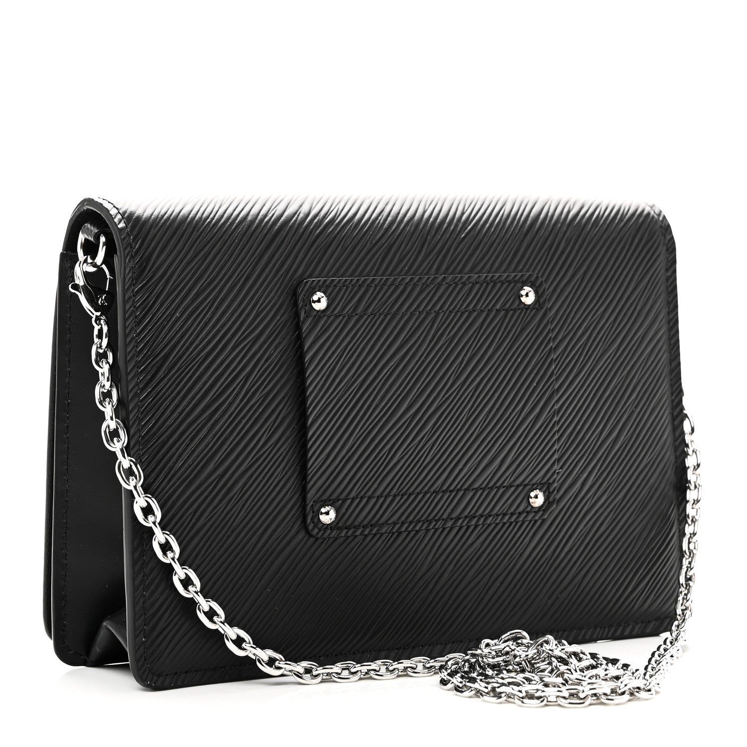 Epi Twist Belt Chain Wallet Black