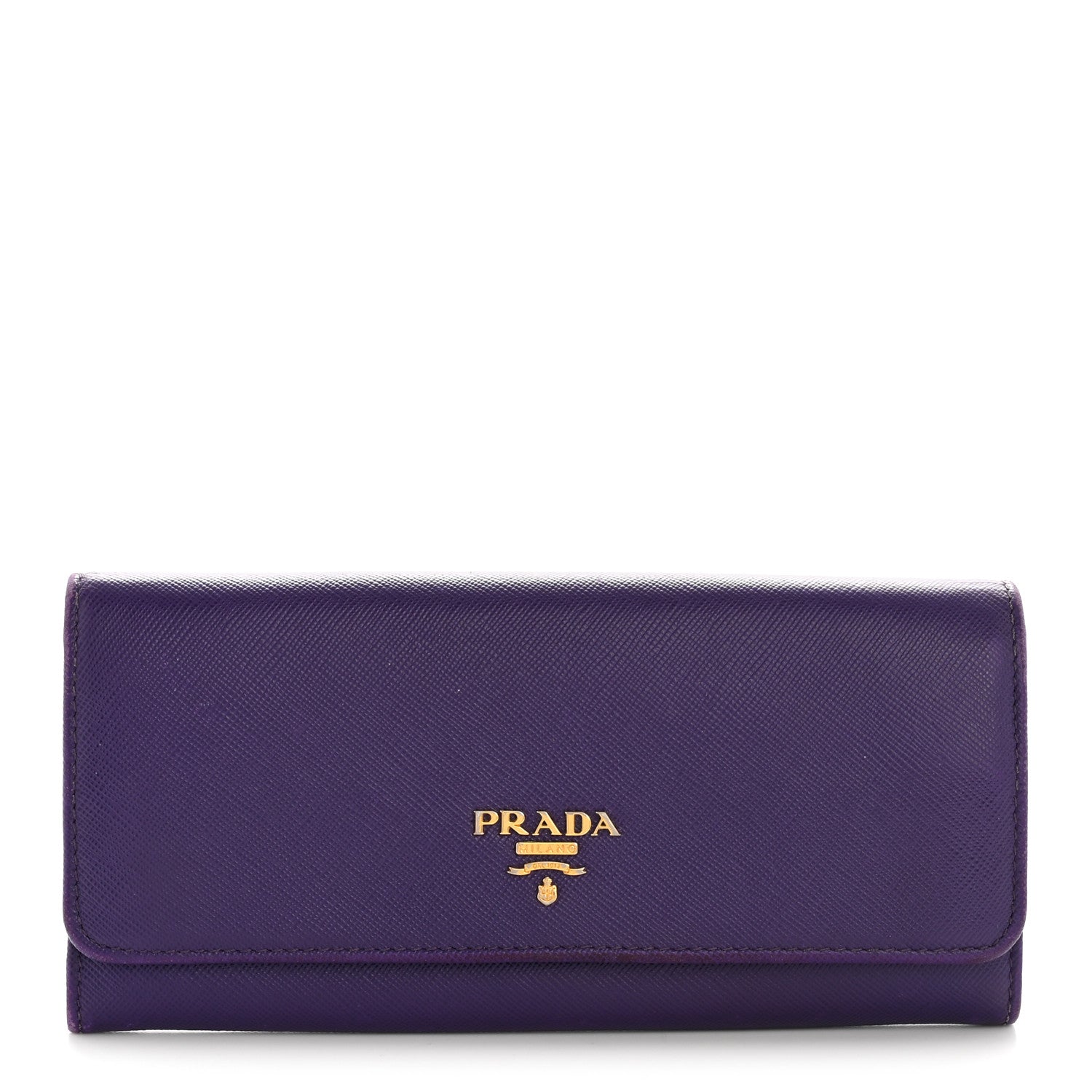 Saffiano Lux Continental Flap Travel Wallet Viola Multicolor