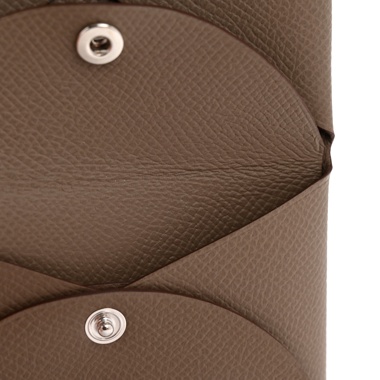 Epsom Calvi Duo Card Case Etoupe