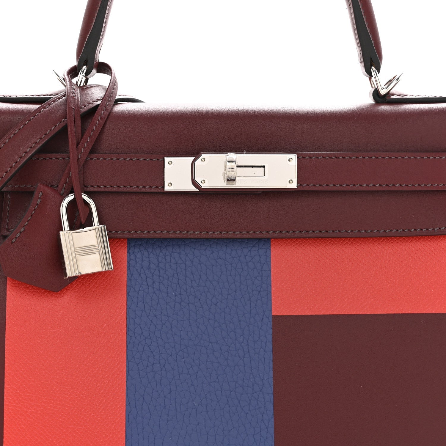 Tadelakt Taurillon Clemence Epsom Kellygraphie Lettre E Kelly Sellier 28 Rouge H Capucine Bleu Brighton