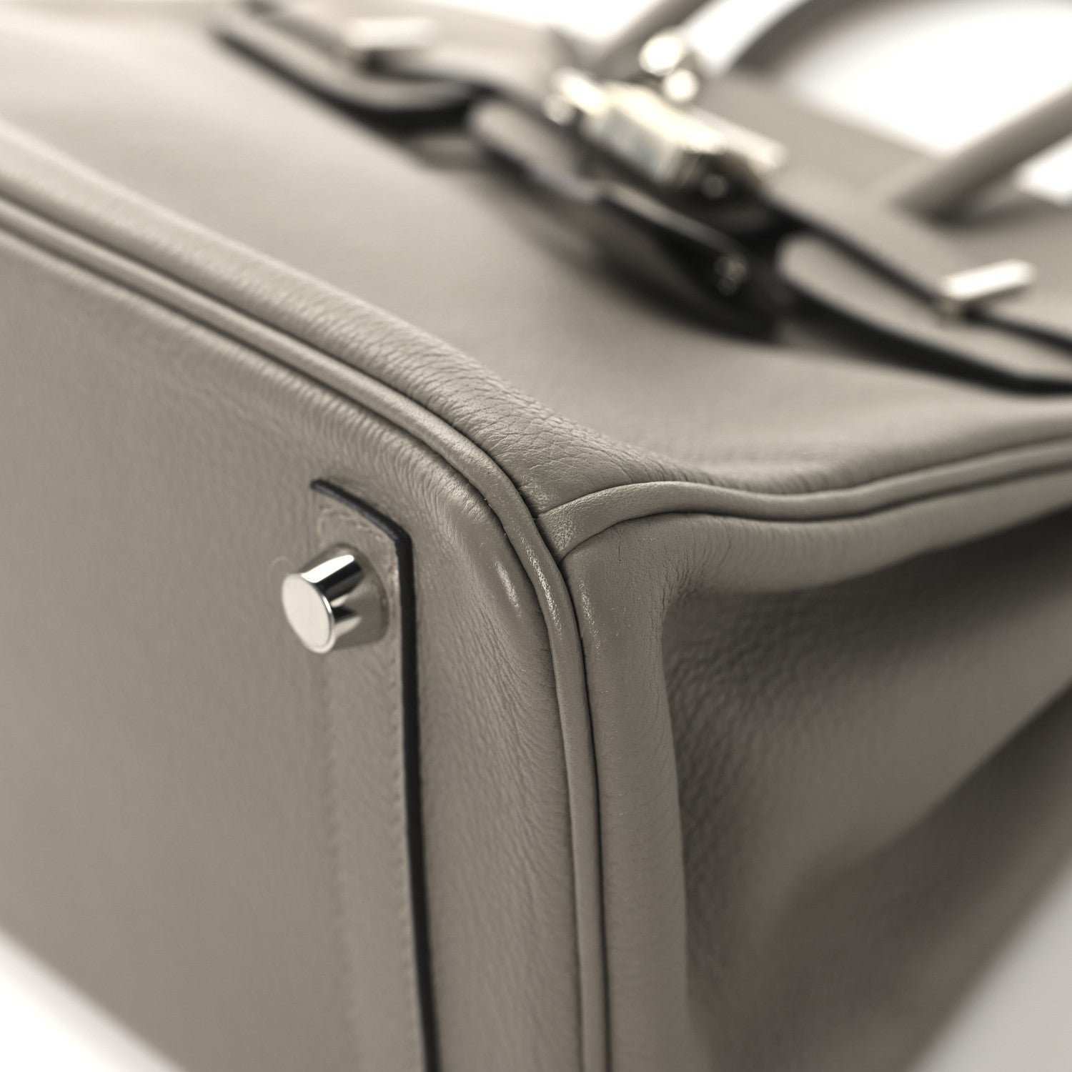 Taurillon Novillo Birkin 25 Gris Asphalte