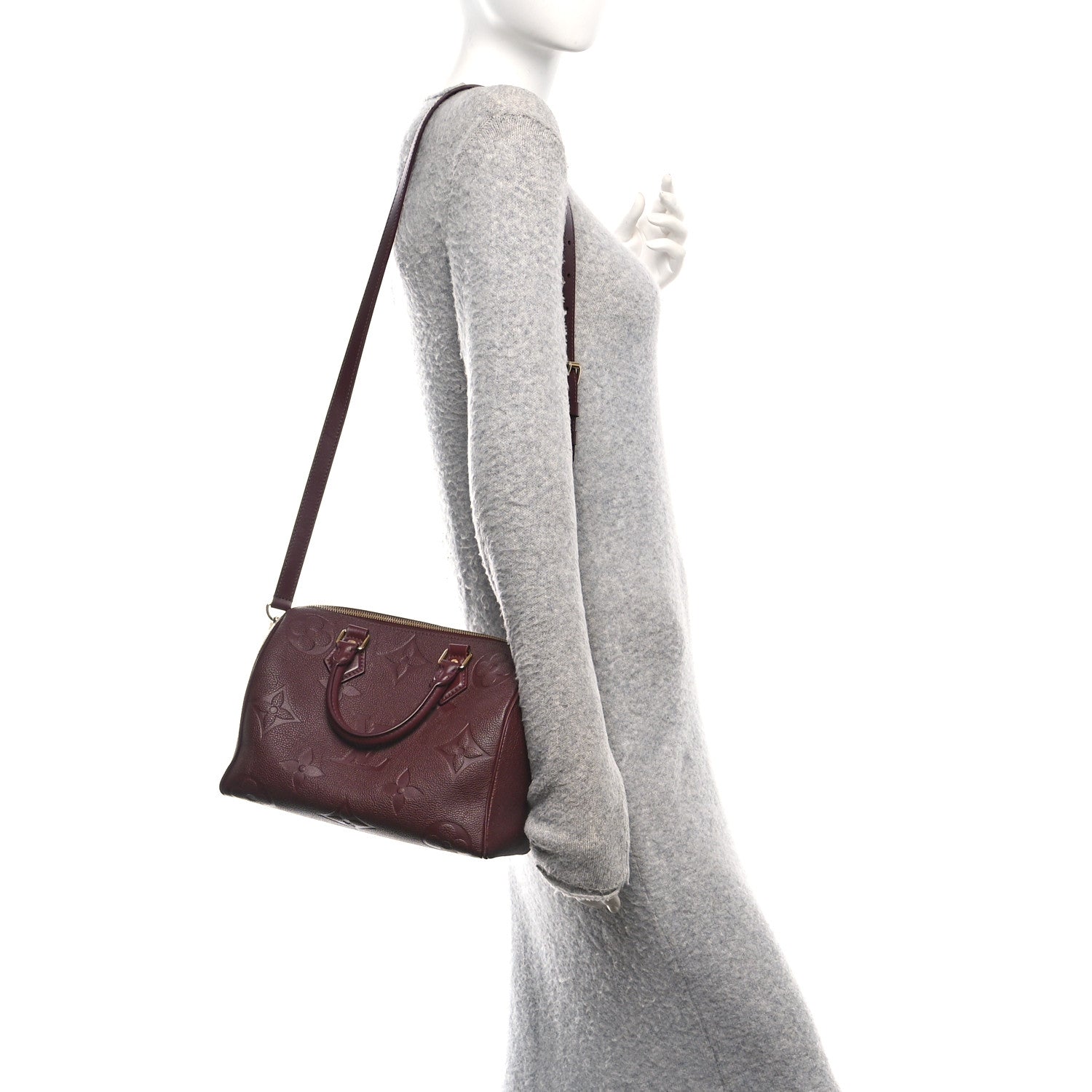 Empreinte Monogram Giant Speedy Bandouliere 25 Wine