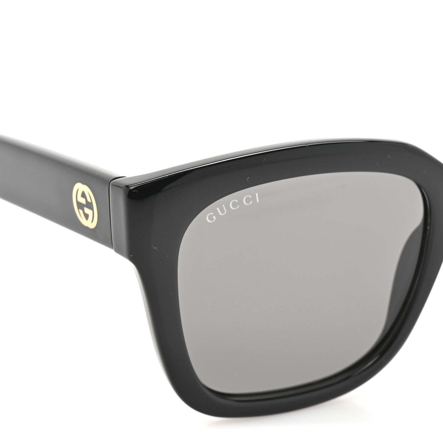 Acetate Square Frame Sunglasses GG1338S Black