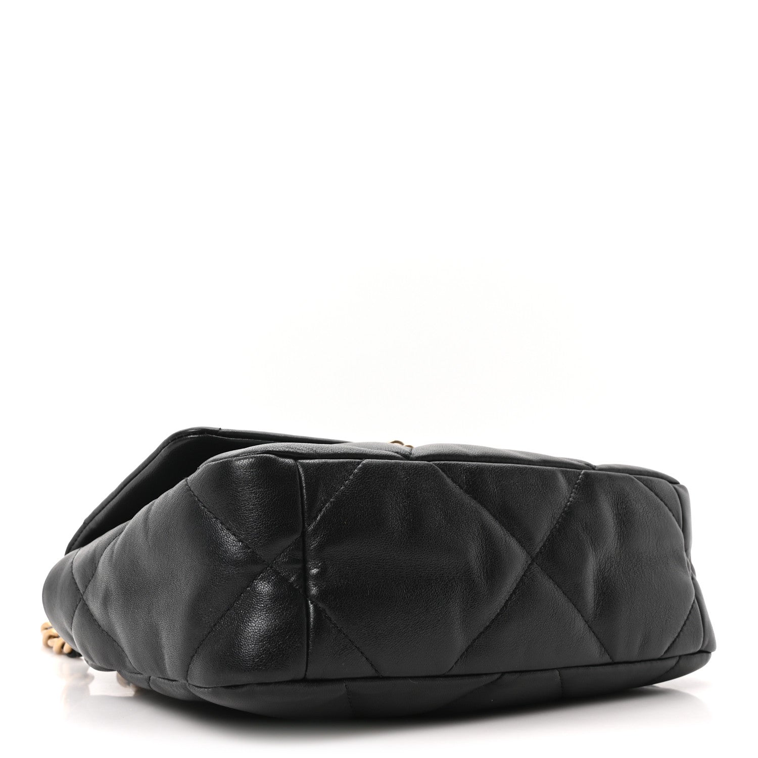 Lambskin Quilted Medium Chanel 19 Flap Black