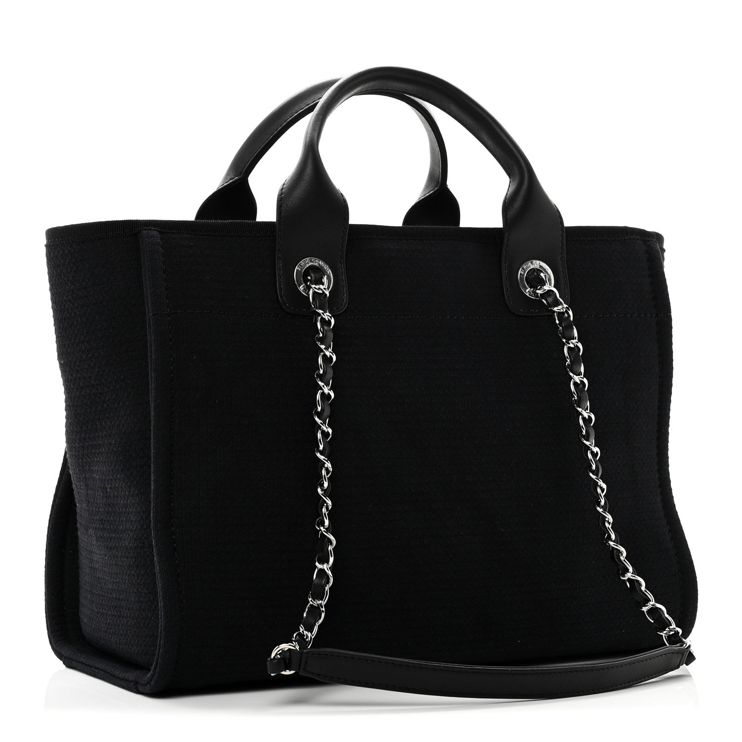 Mixed Fibers Small Deauville Tote Black