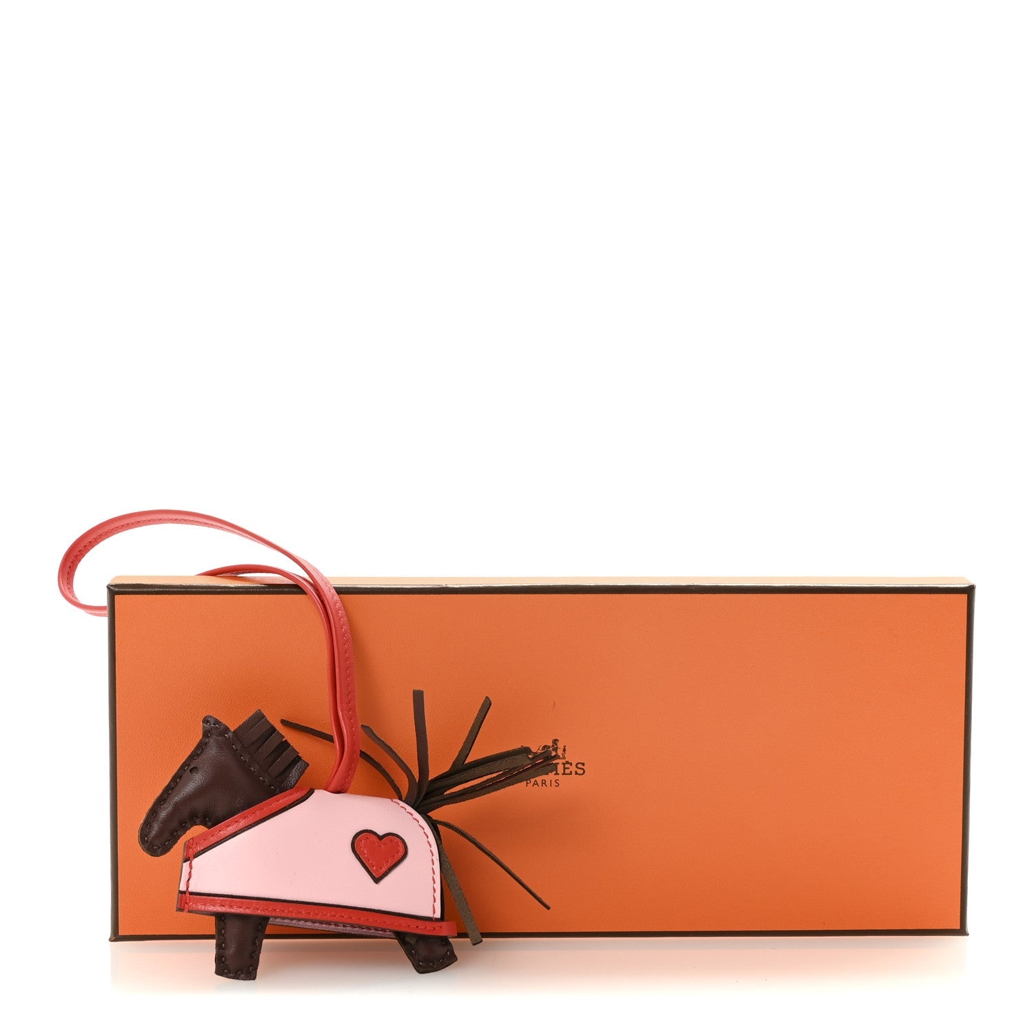 Milo Lambskin Grigri Rodeo Robeo Coeur Bag Charm PM Terre Capucine Rose Sakura
