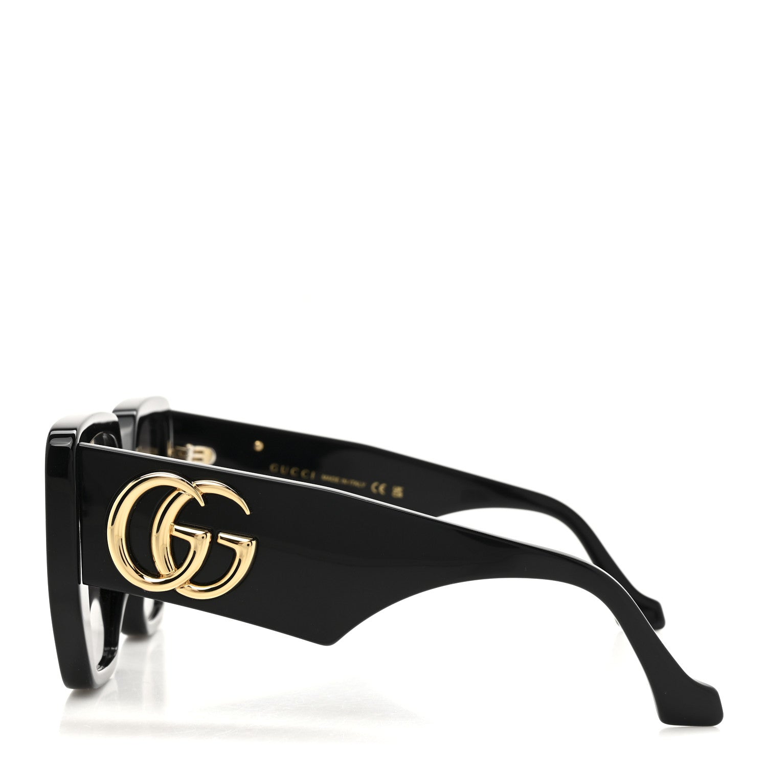 Acetate Square Frame Sunglasses GG0956S Black