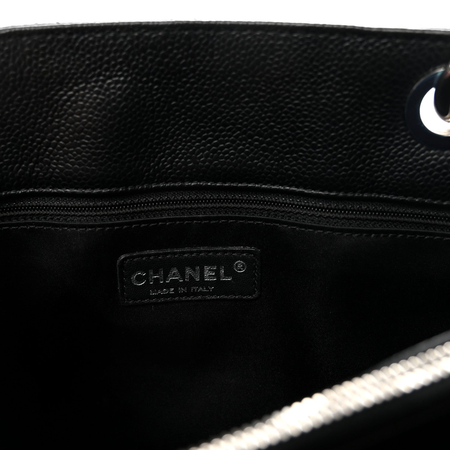 Caviar Quilted Grand Shopping Tote GST Black