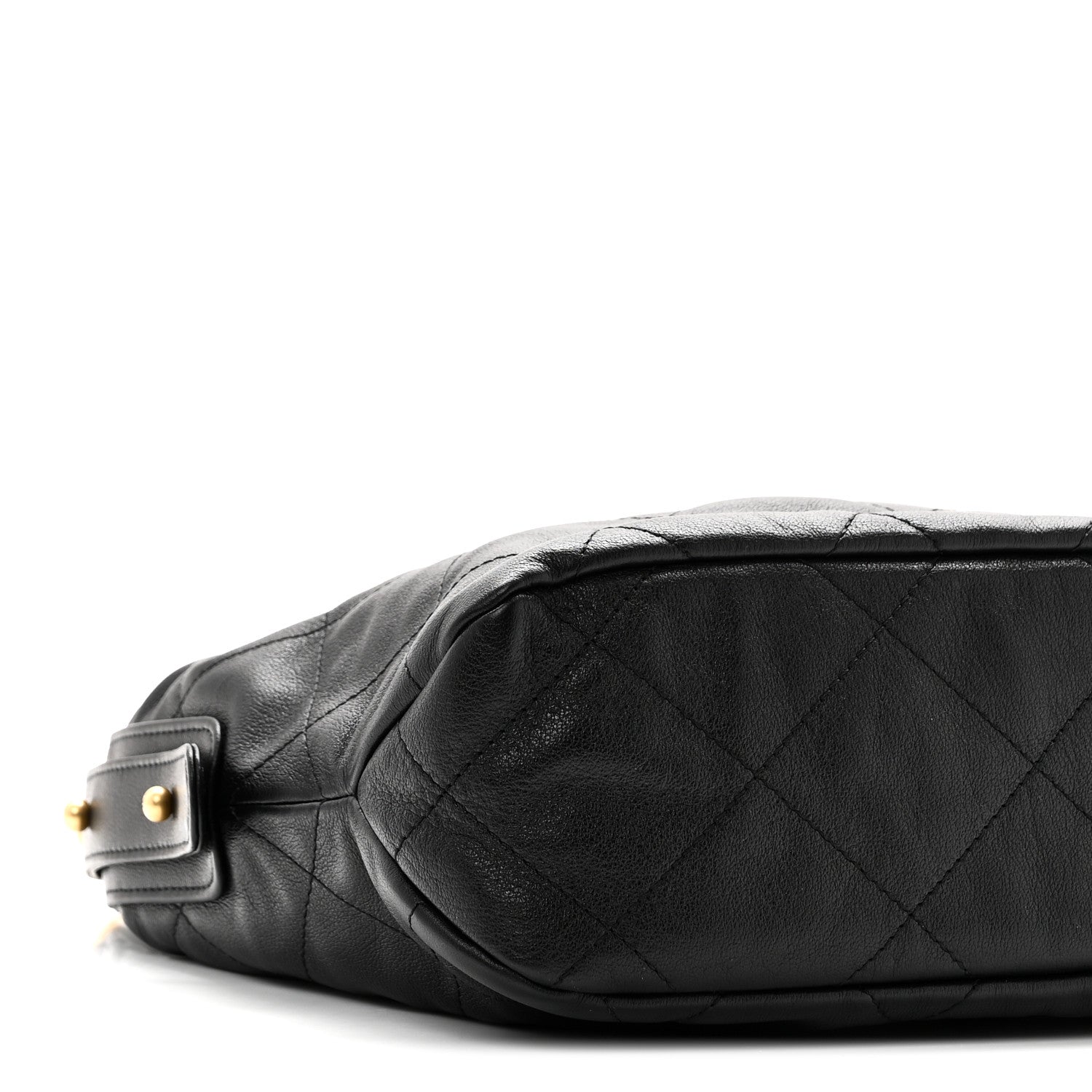Calfskin Quilted Daily Hobo Black
