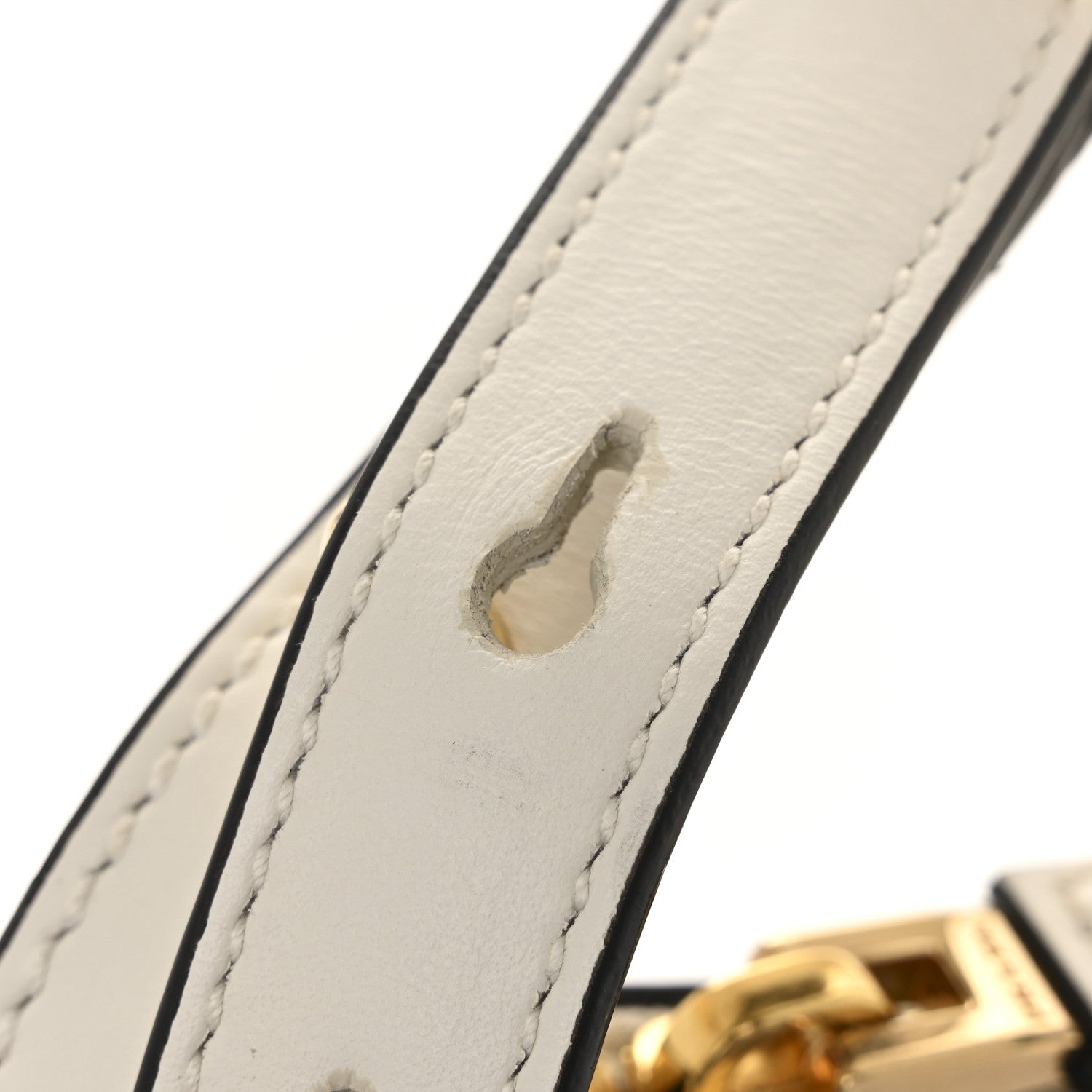 Soft Calfskin Arque Shoulder Bag White