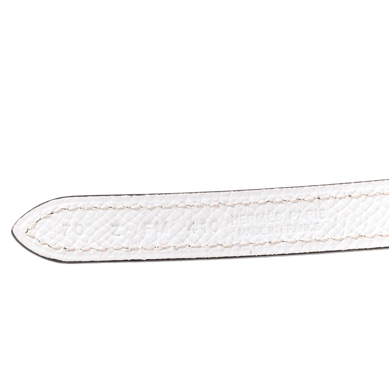 Epsom Swift 13mm H Medor Belt 70 28 White Etoupe