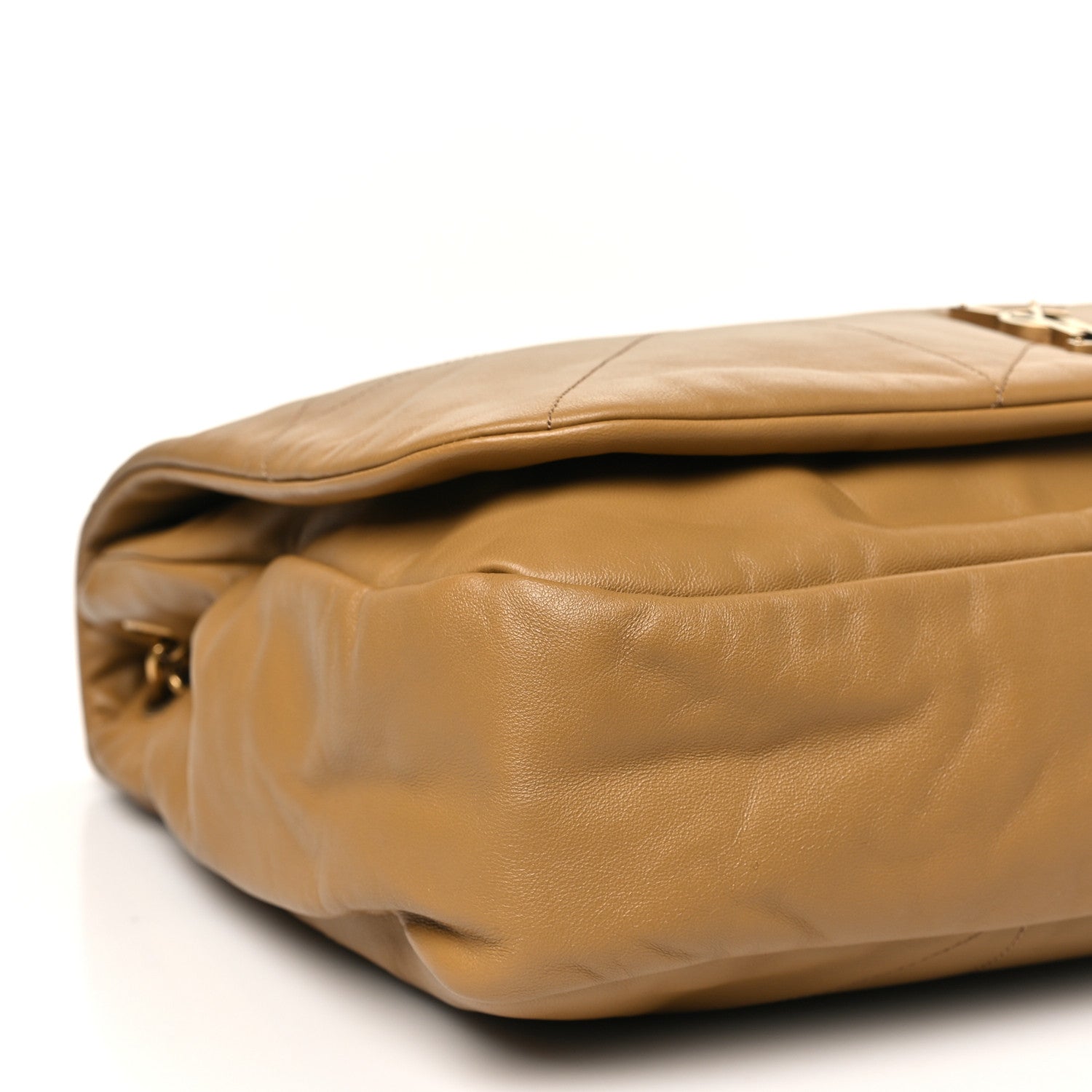 Lambskin Matelasse Monogram Large Jamie 4.3 Tabac Brown