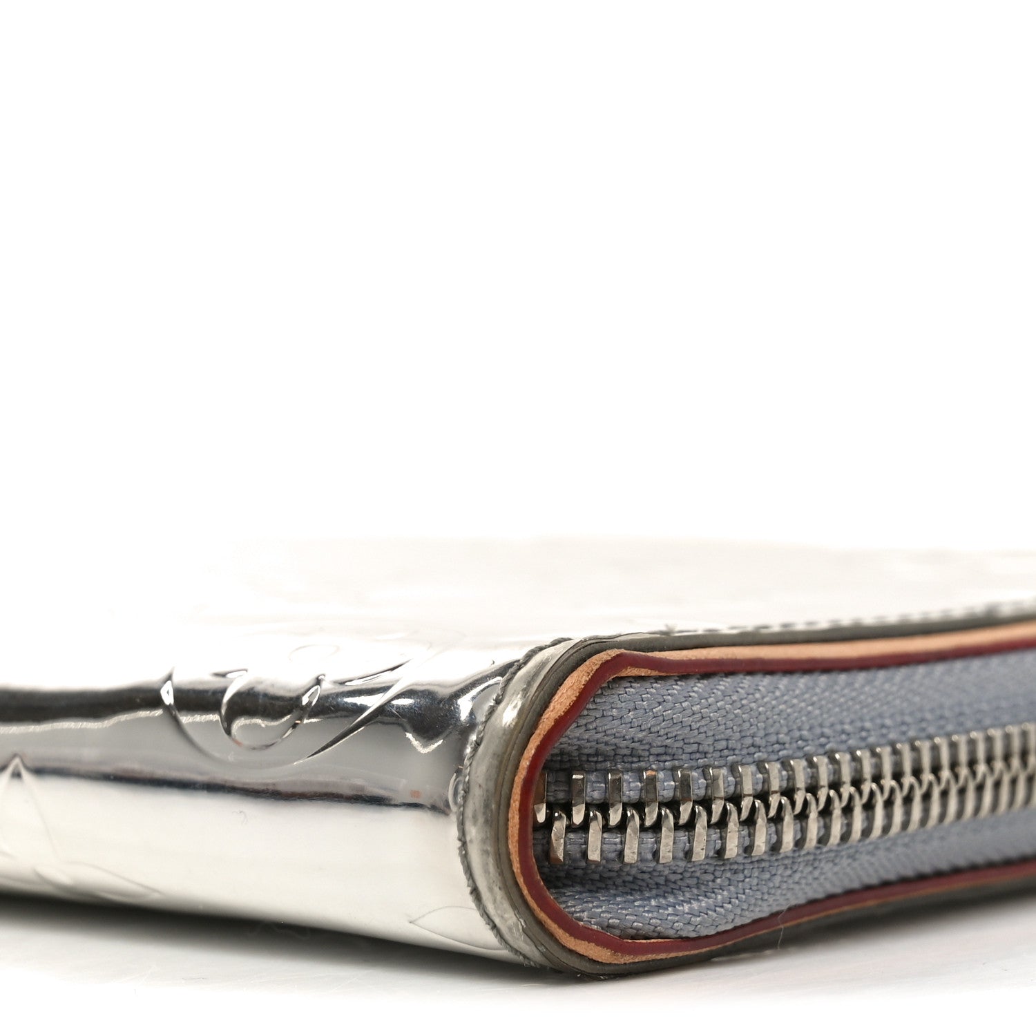 Monogram Mirror Zippy Wallet Silver