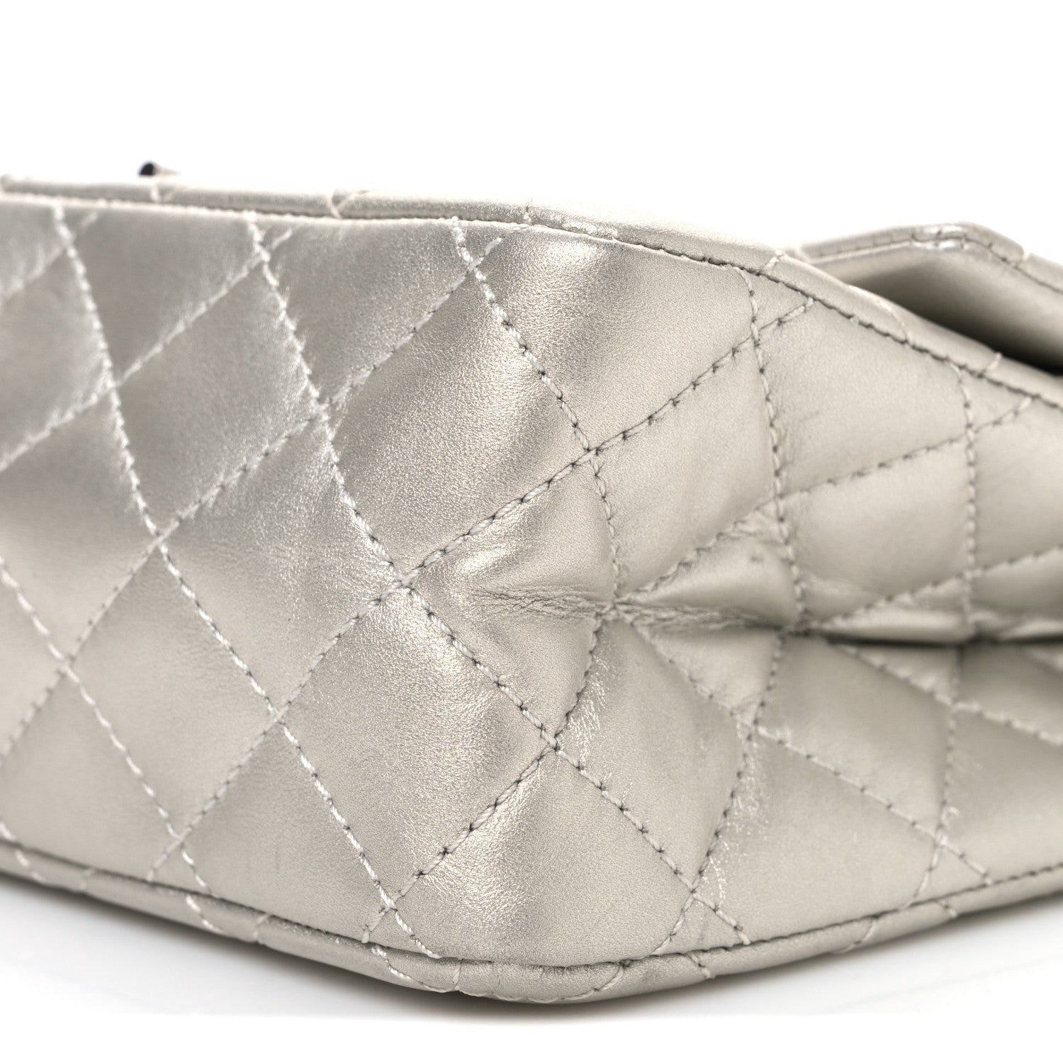 Metallic Lambskin Quilted 2.55 Reissue 226 Flap Silver