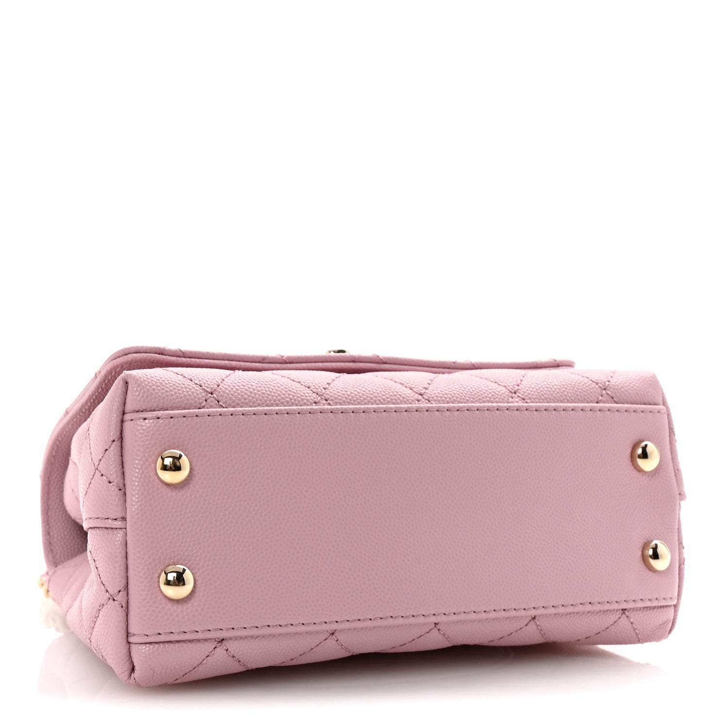 Caviar Quilted Extra Mini Coco Handle Flap Light Pink