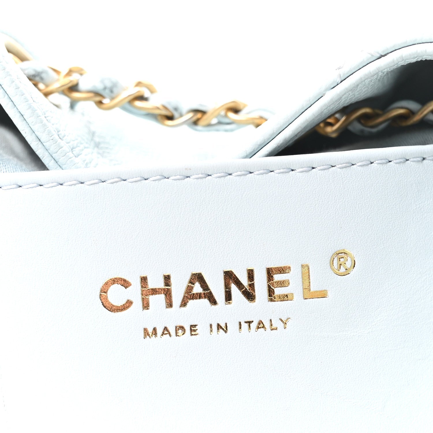 Caviar Quilted Small Chanel 25 Handbag Light Blue