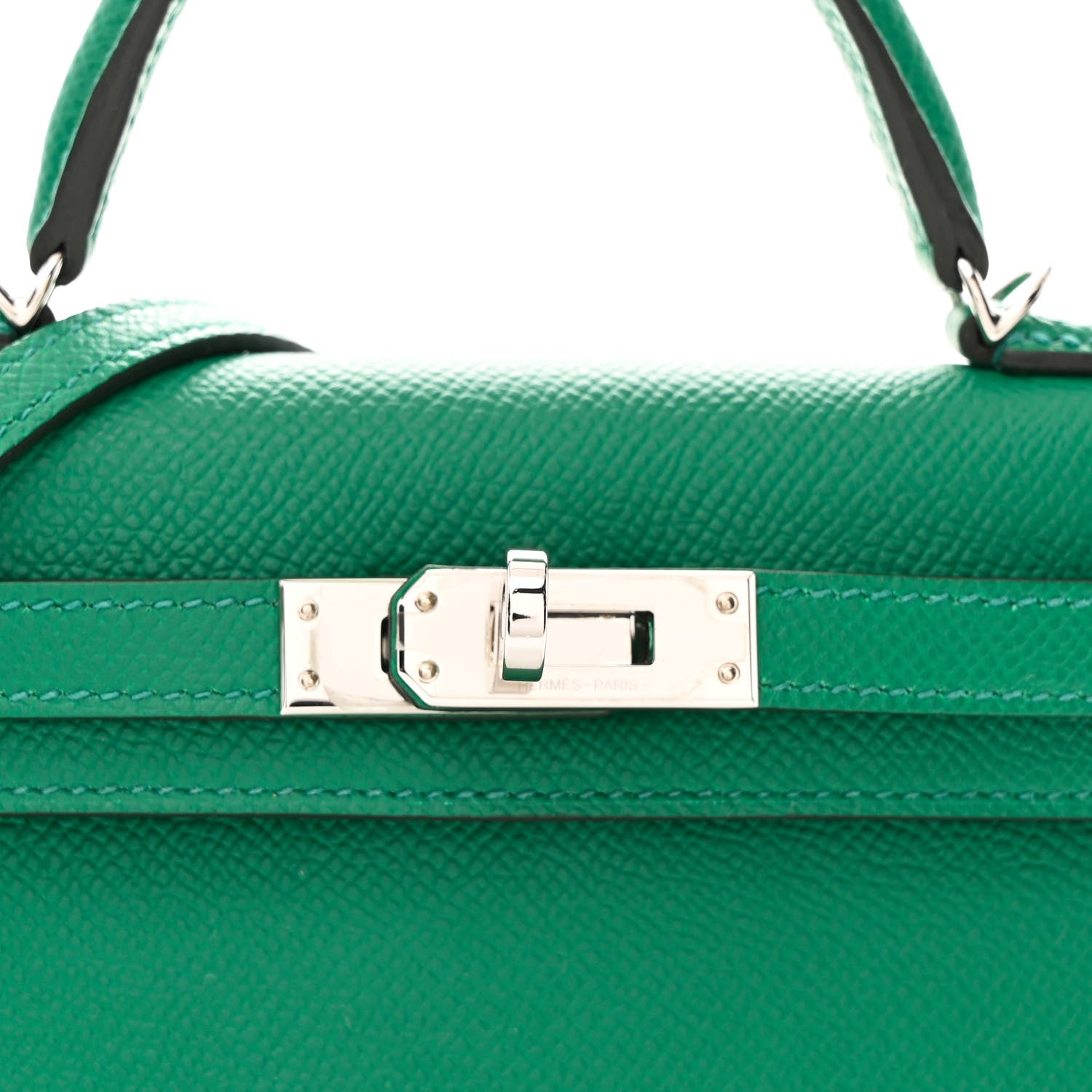 Epsom Mini Kelly Sellier 20 Vert Vertigo