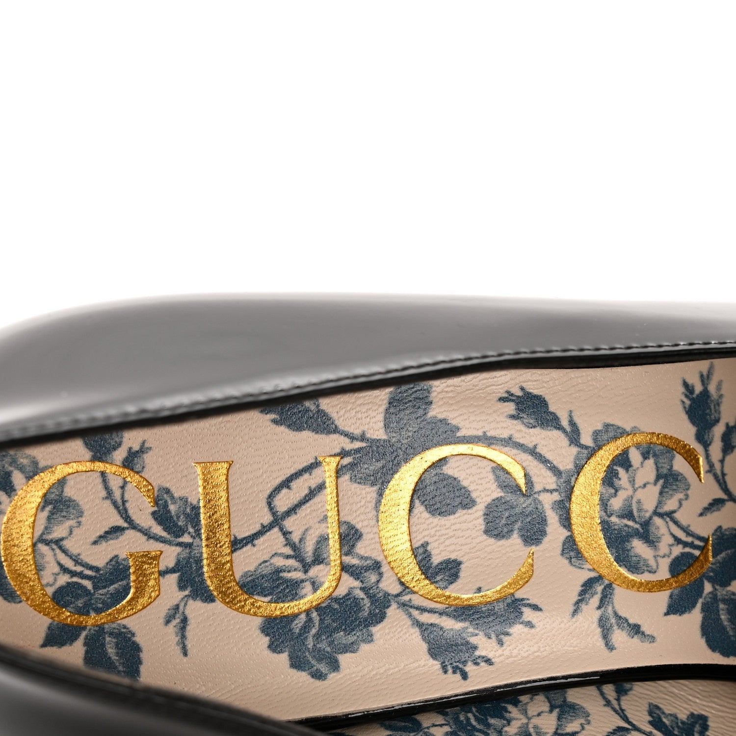 Vernice GG Victoire 55mm Loafer Pumps 36 Black