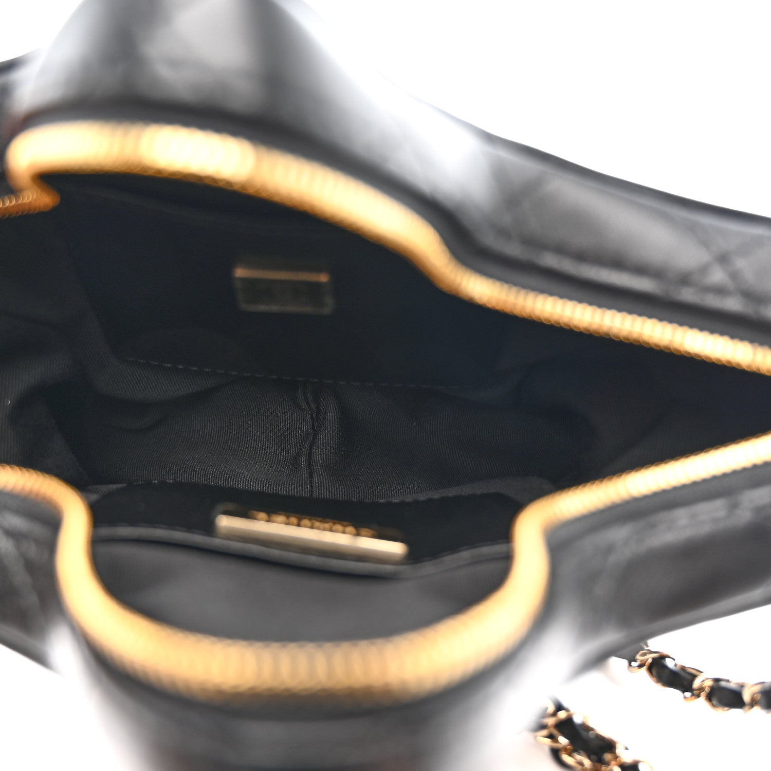 Lambskin Quilted Walk of Fame Star Bag Black