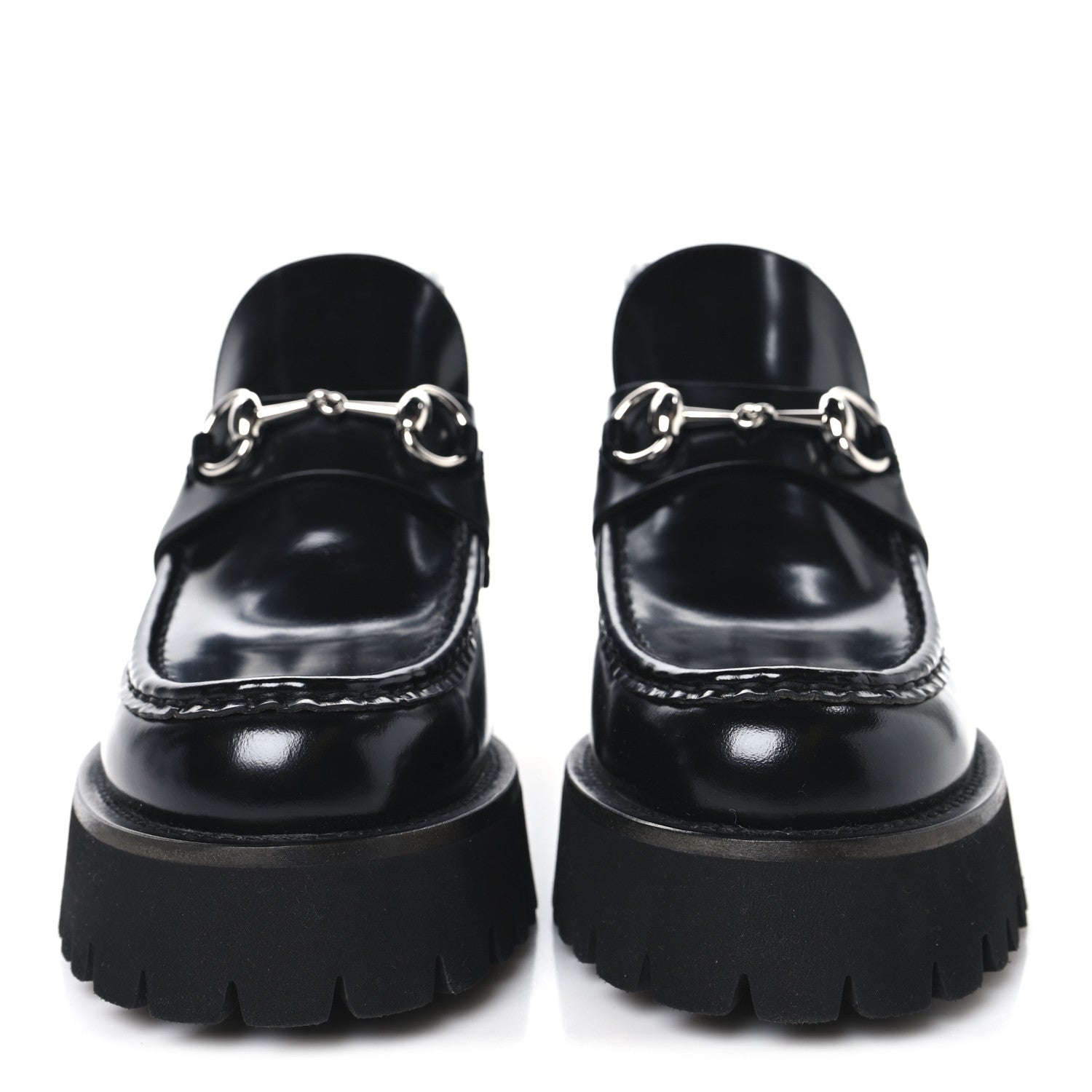 Cordovan Lux Womens Horsebit Platform Ankle Boots 38.5 Black